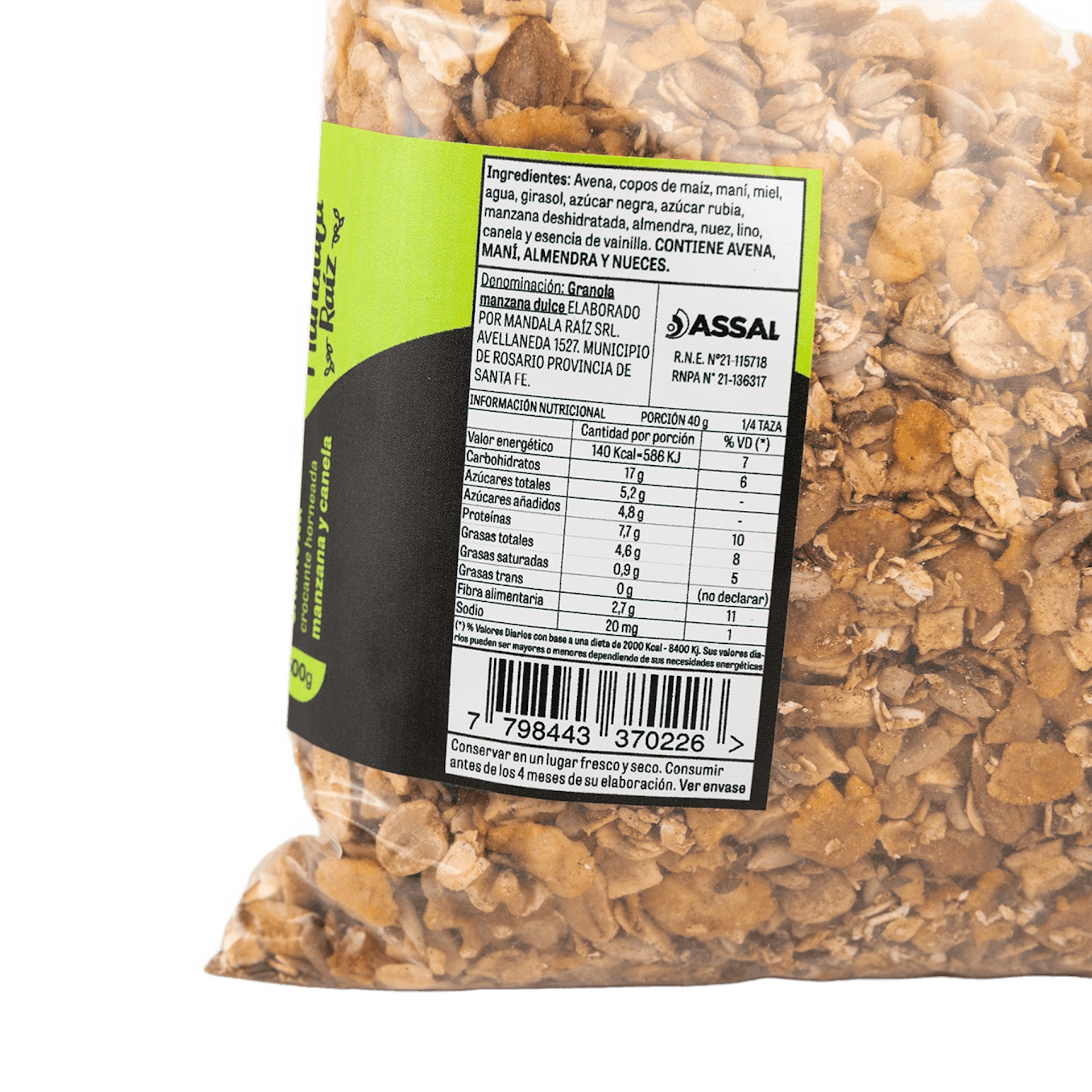 granola sana horneada rosario crocante saludable desayuno familia