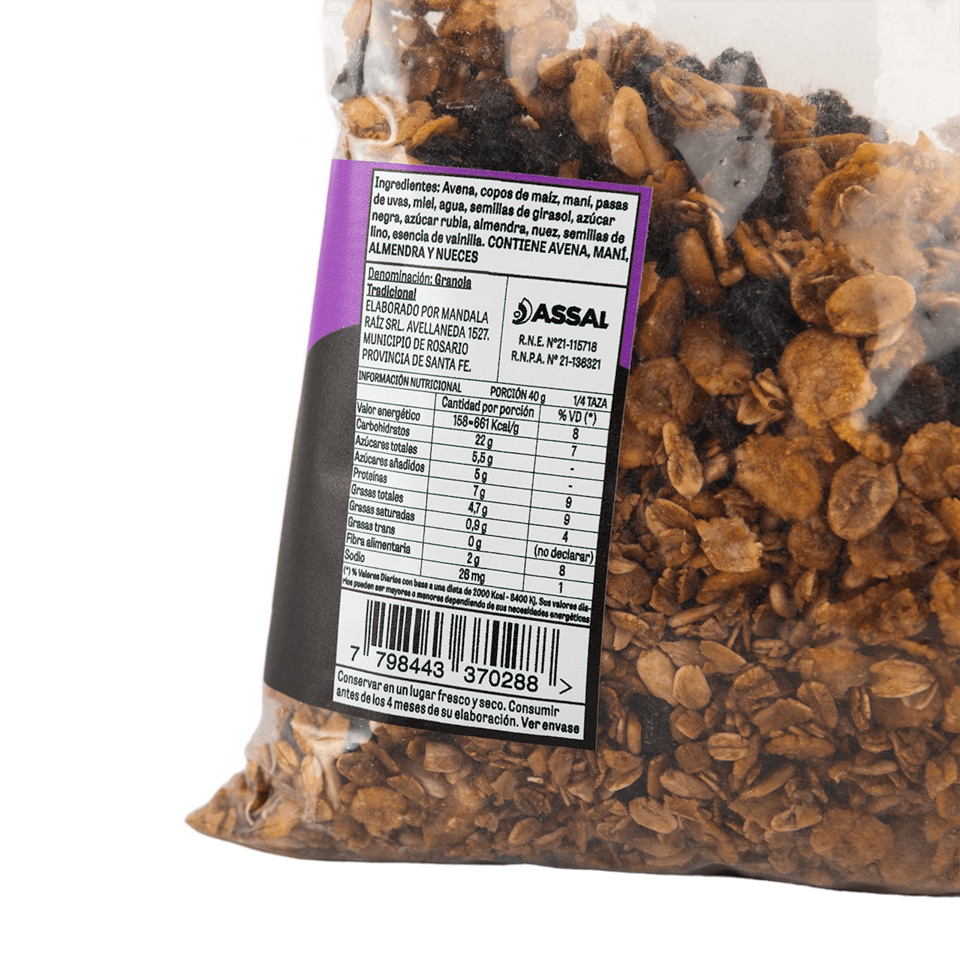 granola sana horneada rosario crocante saludable desayuno familia