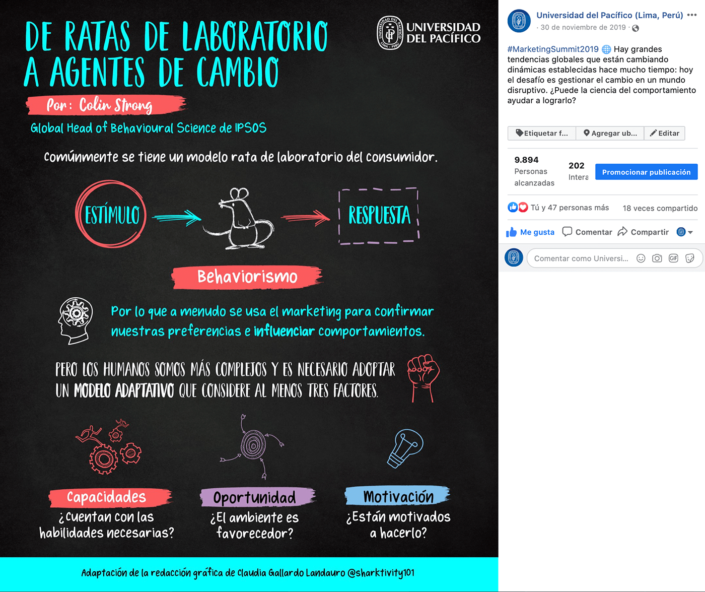 Proyecto de branding para Universidad del Pacífico por Mandarina
