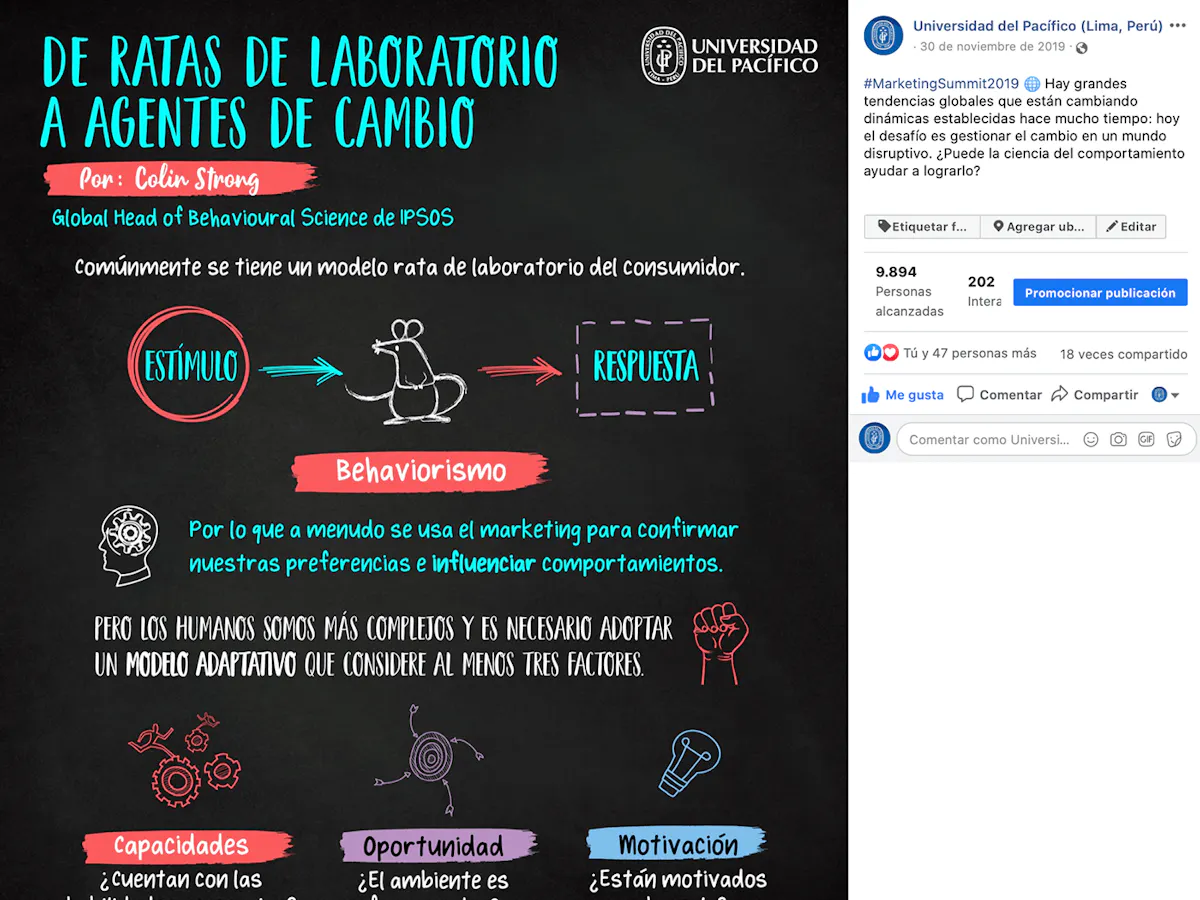 Proyecto de branding para Universidad del Pacífico por Mandarina
