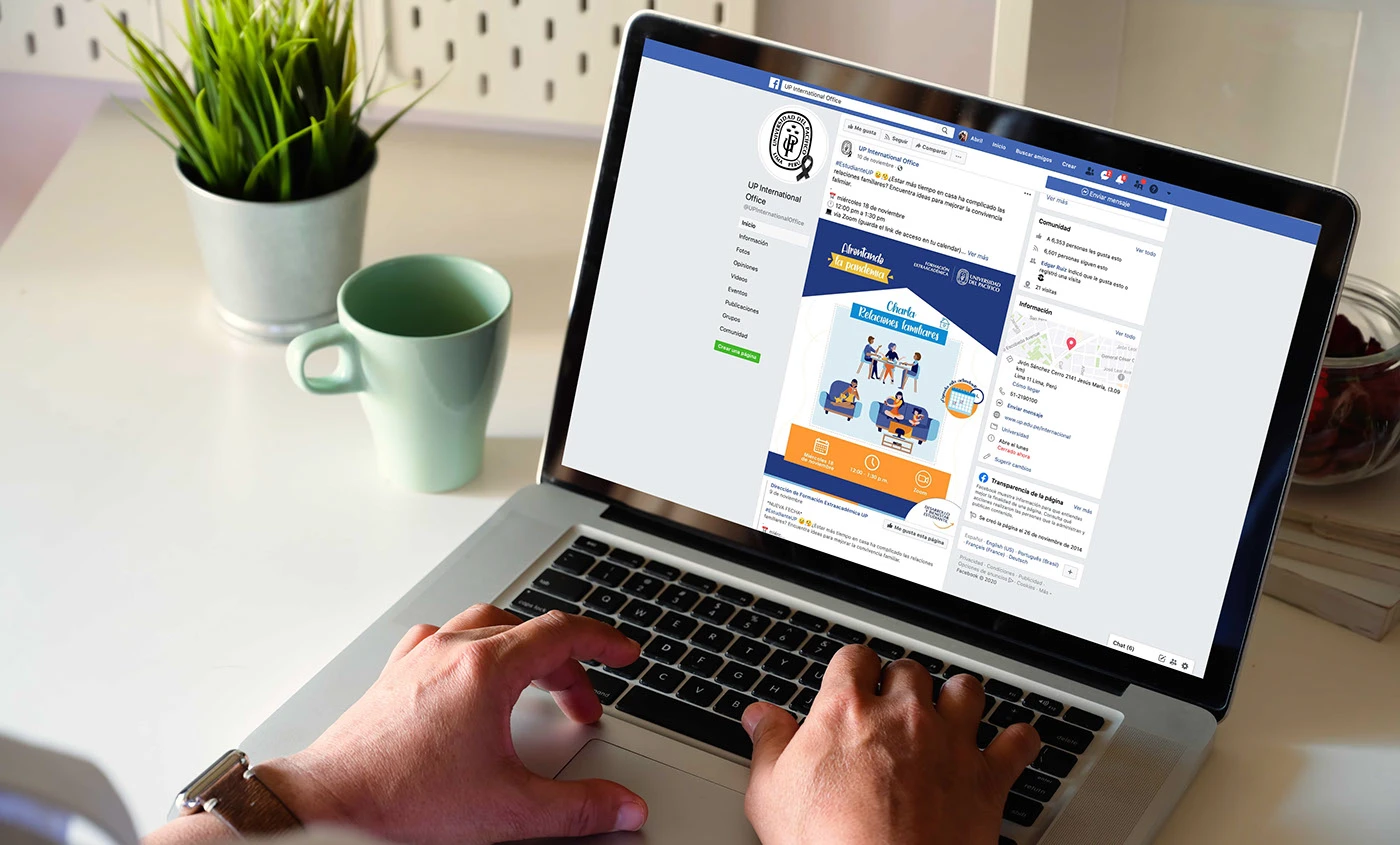 Proyecto de redes sociales para Universidad del Pacífico — Oficina de Relaciones Internacionales por Mandarina