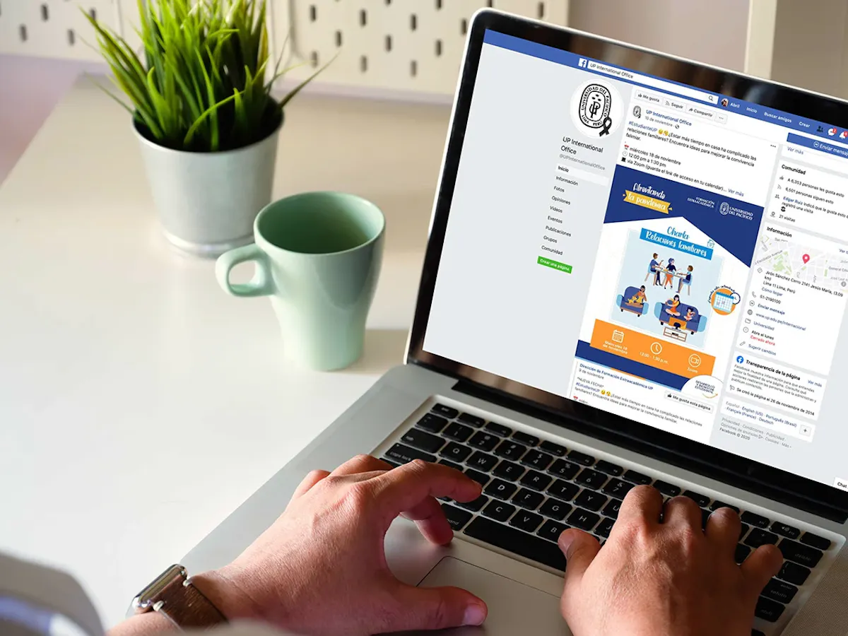 Proyecto de redes sociales para Universidad del Pacífico — Oficina de Relaciones Internacionales por Mandarina