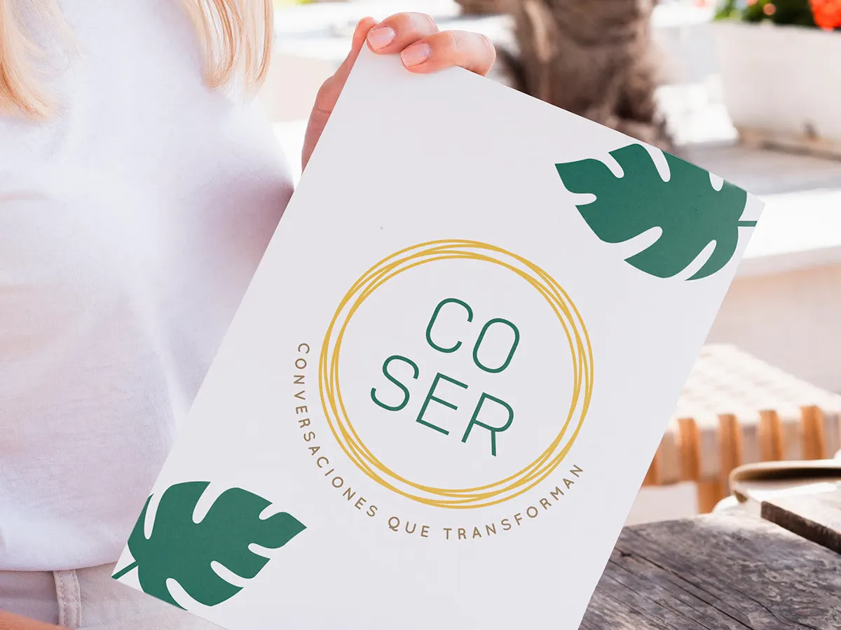 Proyecto de branding para CO Ser — Conversaciones que Transforman por Mandarina