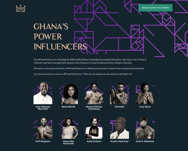 Ghana's Power Influencers