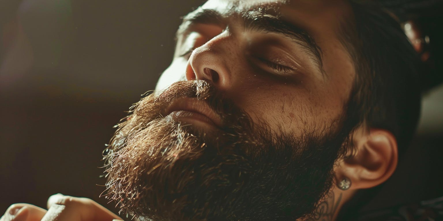 A bearded man.