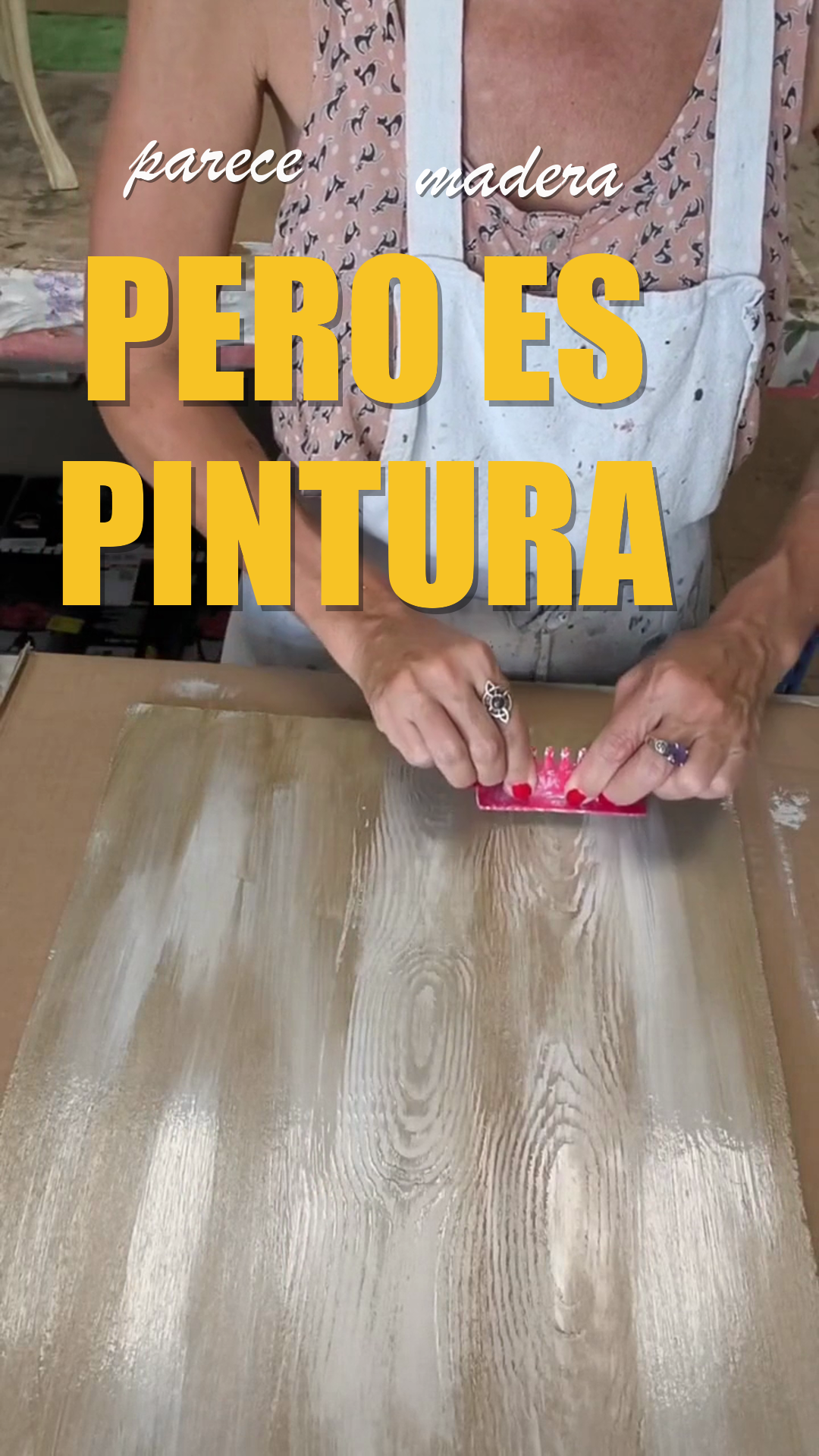 Efecto madera con veteador