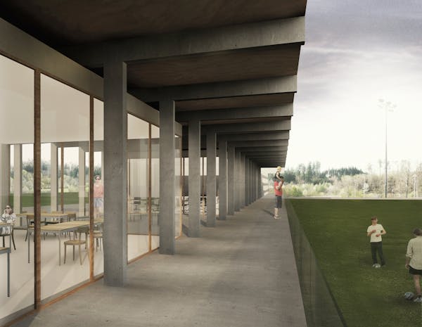 Abb. 5 Zuschauerbereich mit Buvette