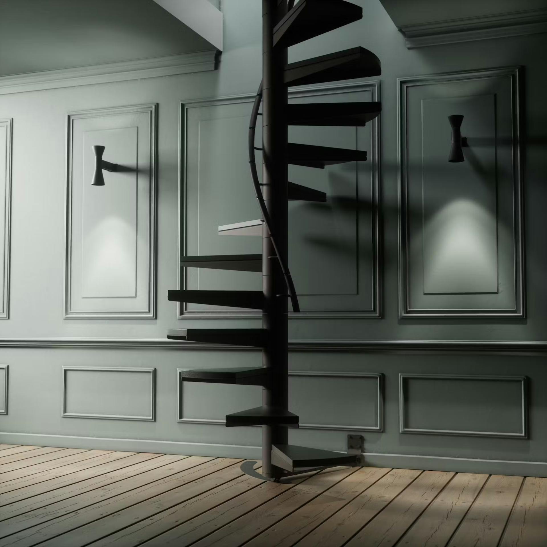 Escalier escamotable en colimaçon