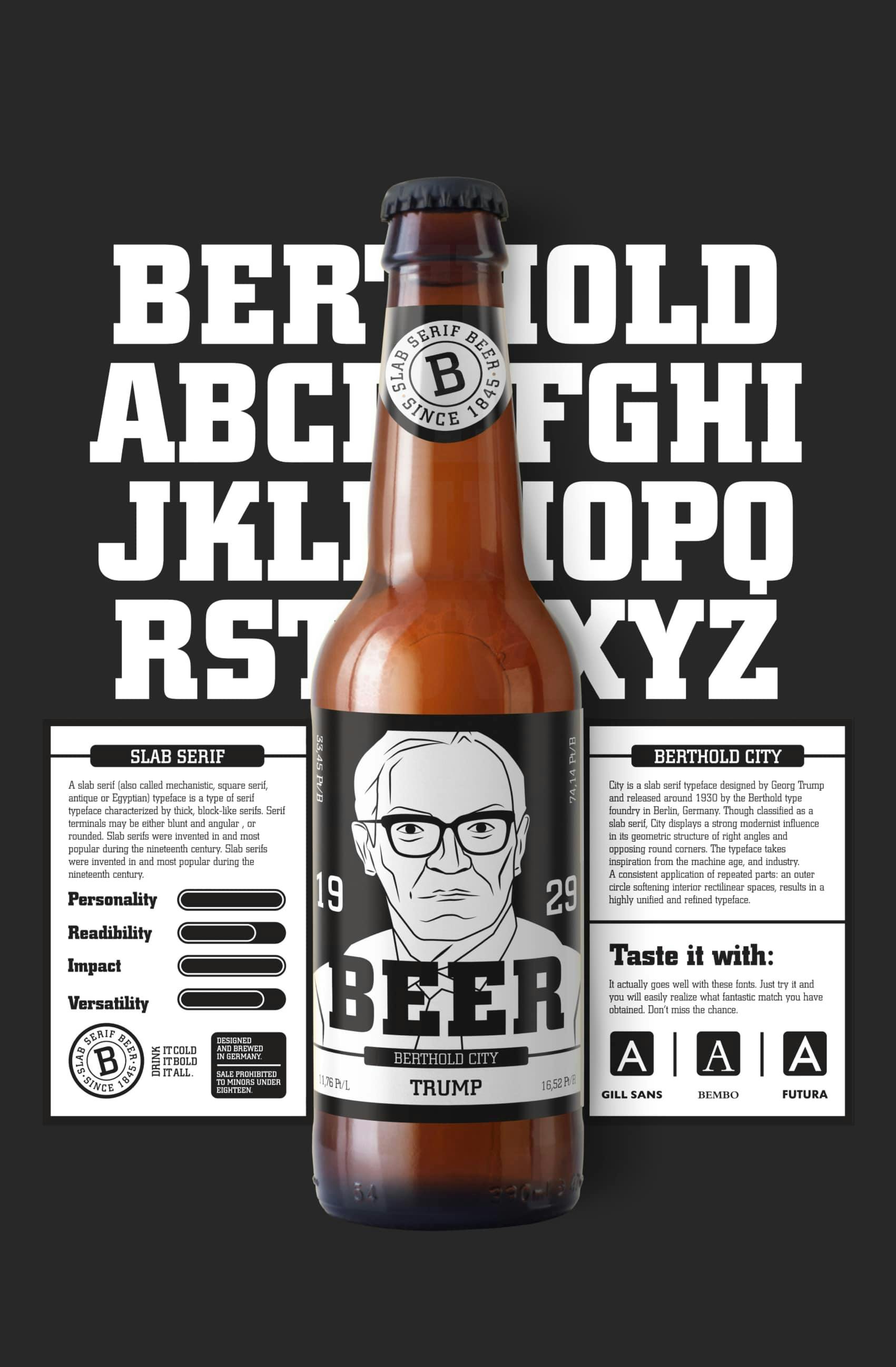 Slab serif Beer Berthold