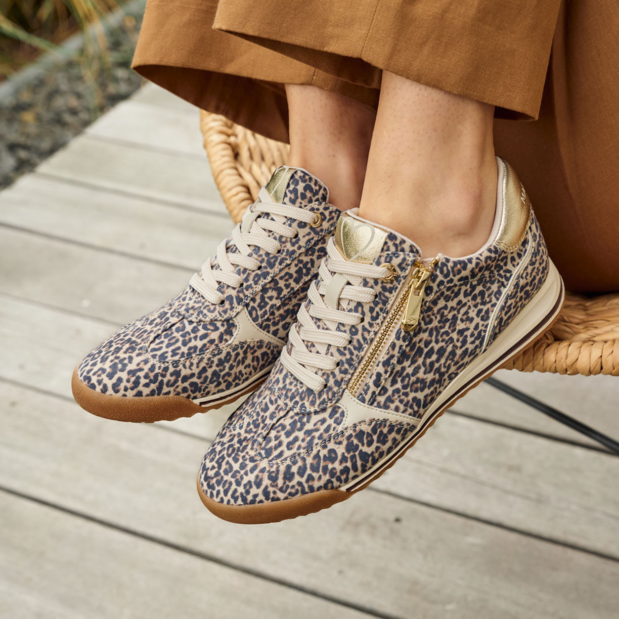 Shoes with animal print