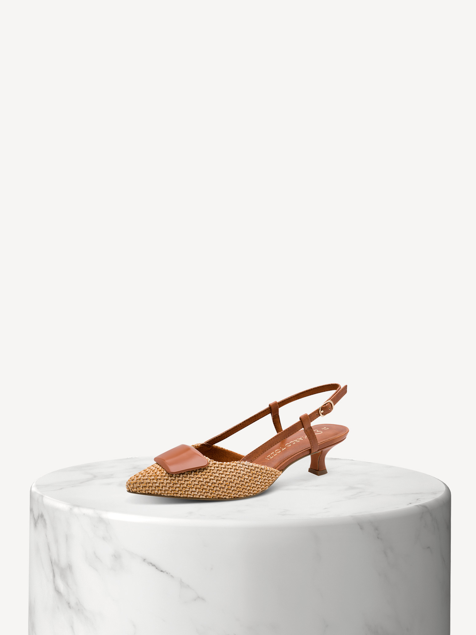 Décolleté marroni in stile cognac