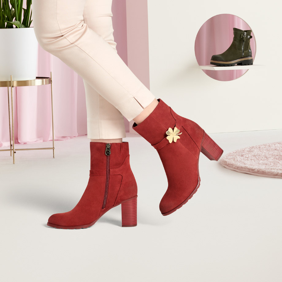 Ankle Boots Marco Tozzi Stiefeletten Guido Maria Kretschmer Rot Tozzi Guido  Maria Stiefeletten Marco Tozzi Kretschmer Boots