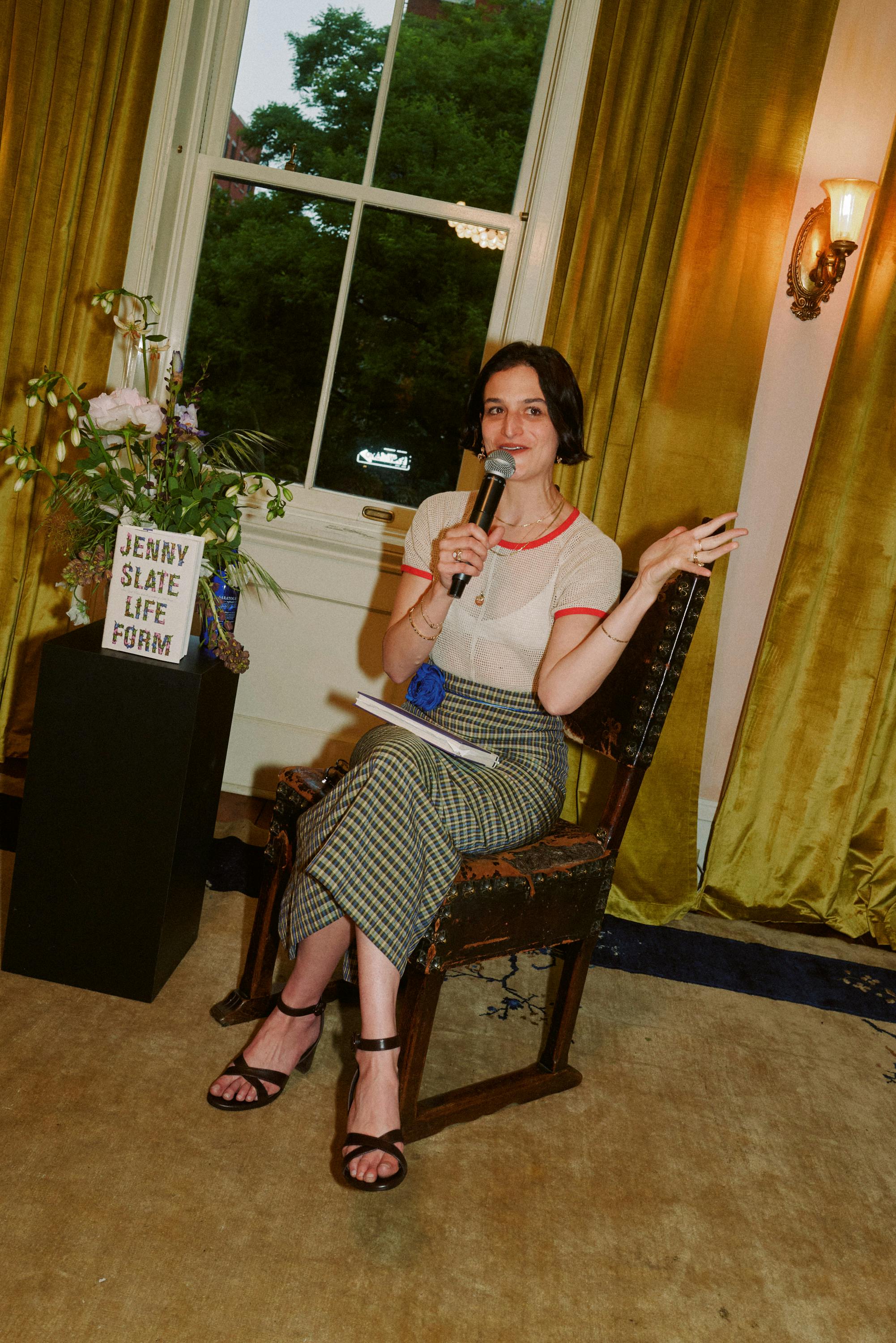 Jenny Slate hosting Footnotes