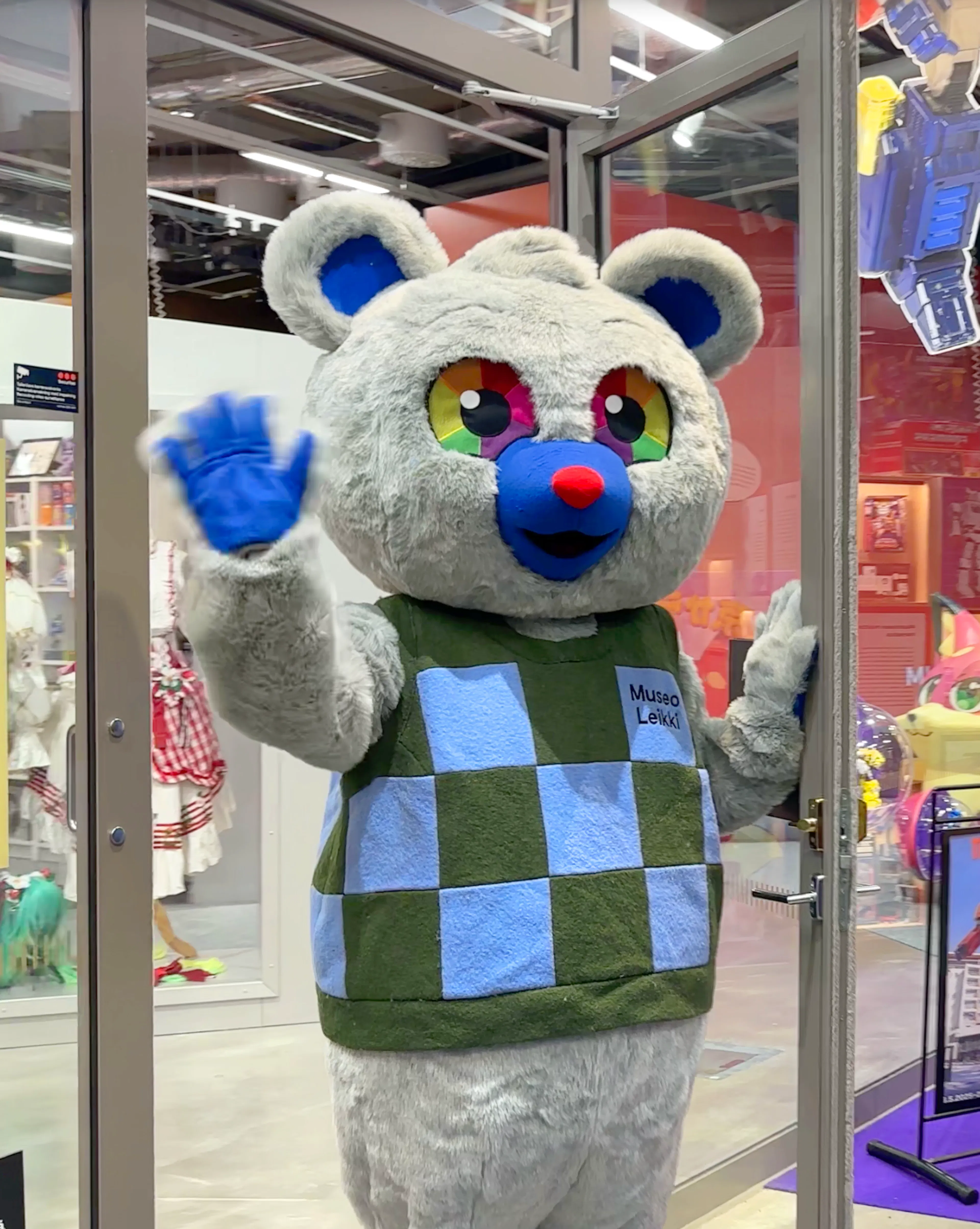 Lohtunalle as a full size mascot outfit