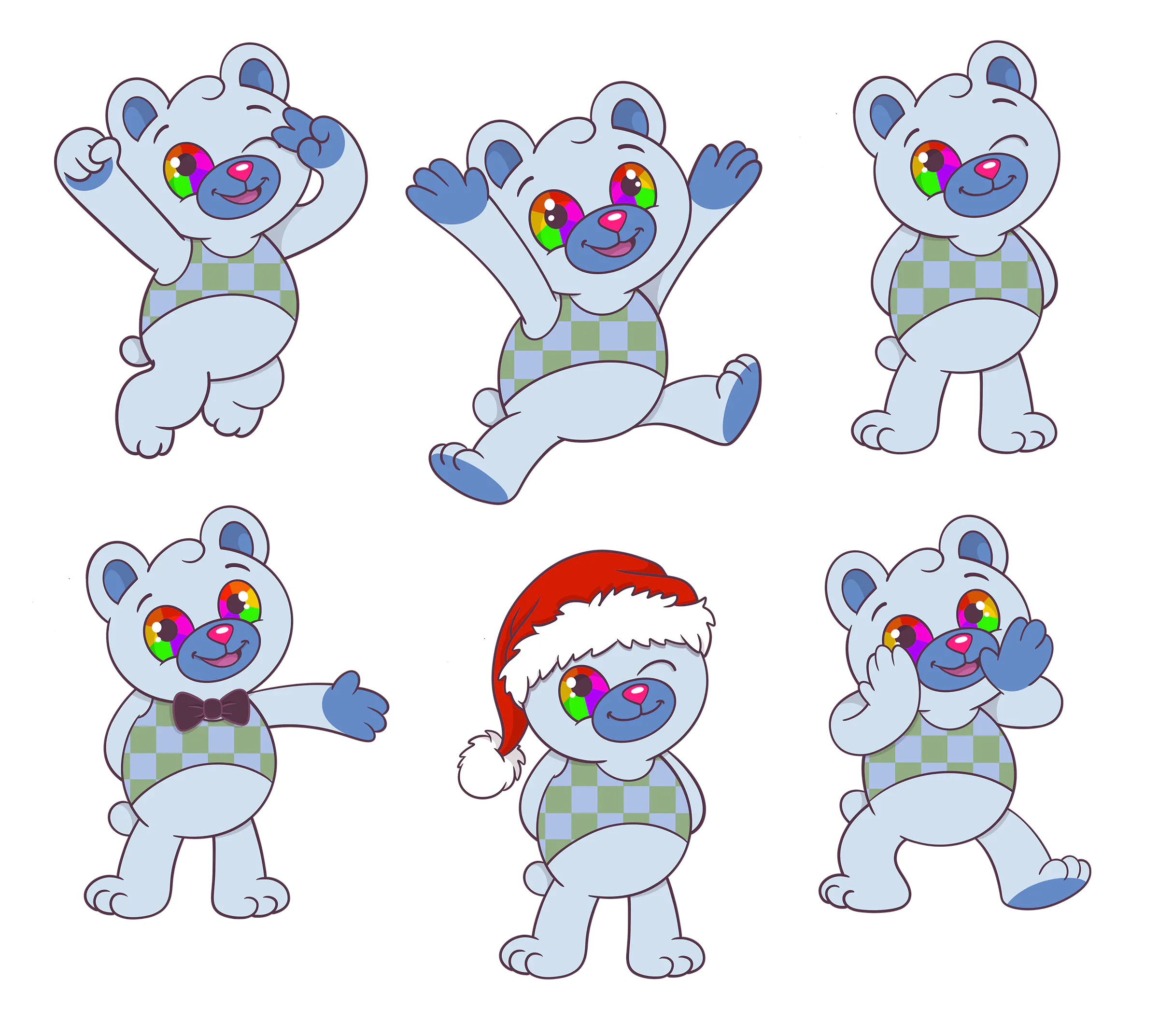llustrations of Lohtunalle in different poses
