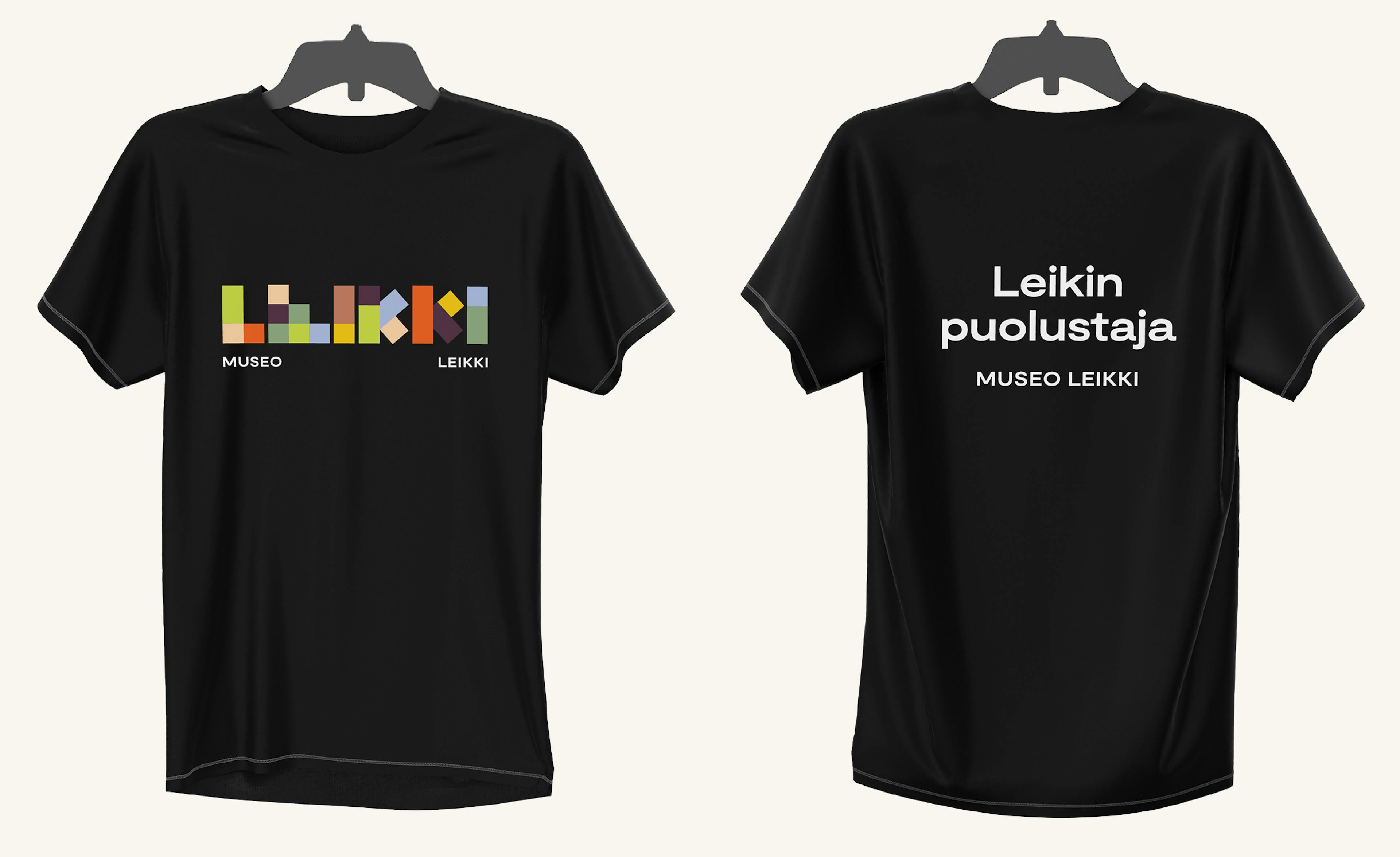 Black Museo Leikki t-shirt for employees