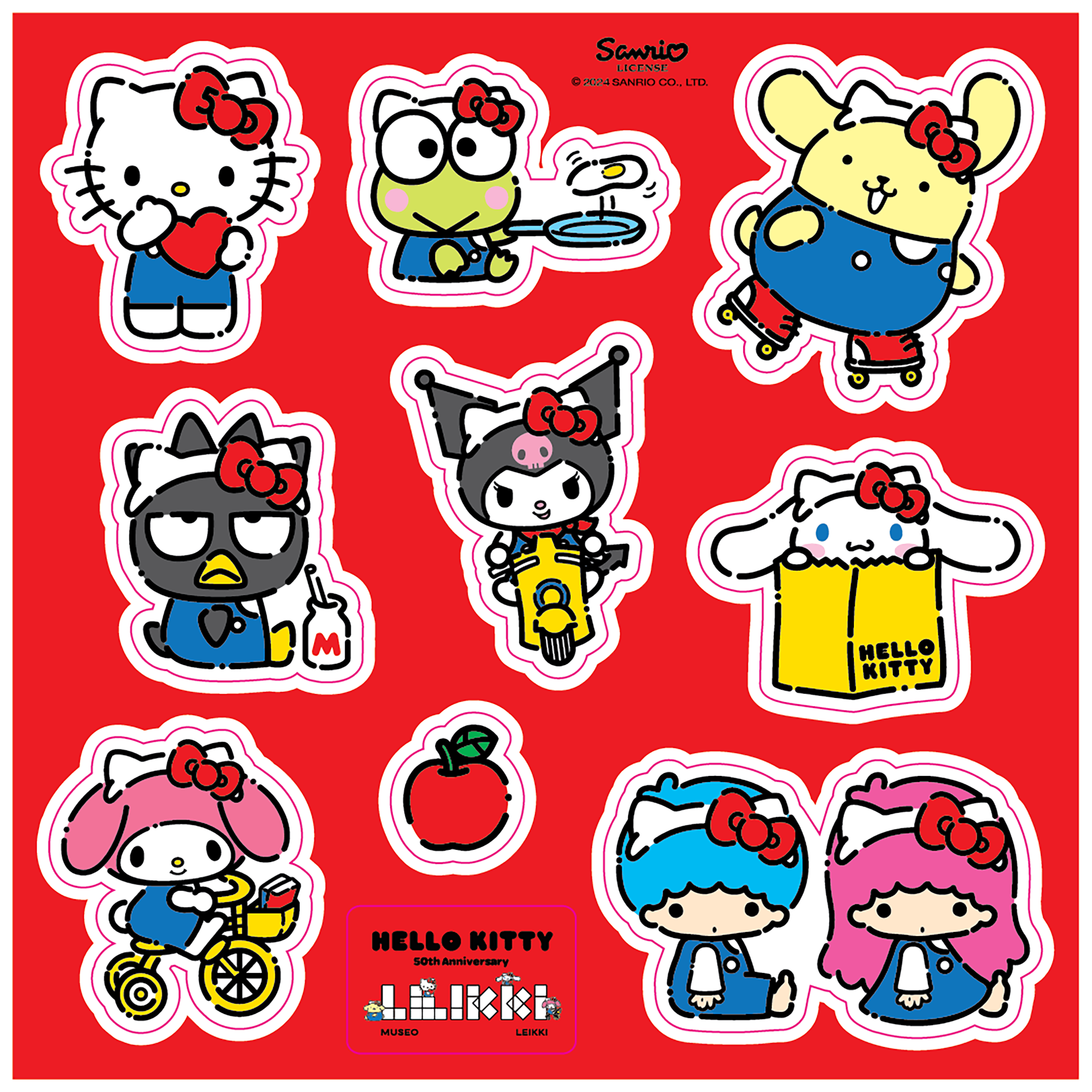 Hello Kitty sticker sheet