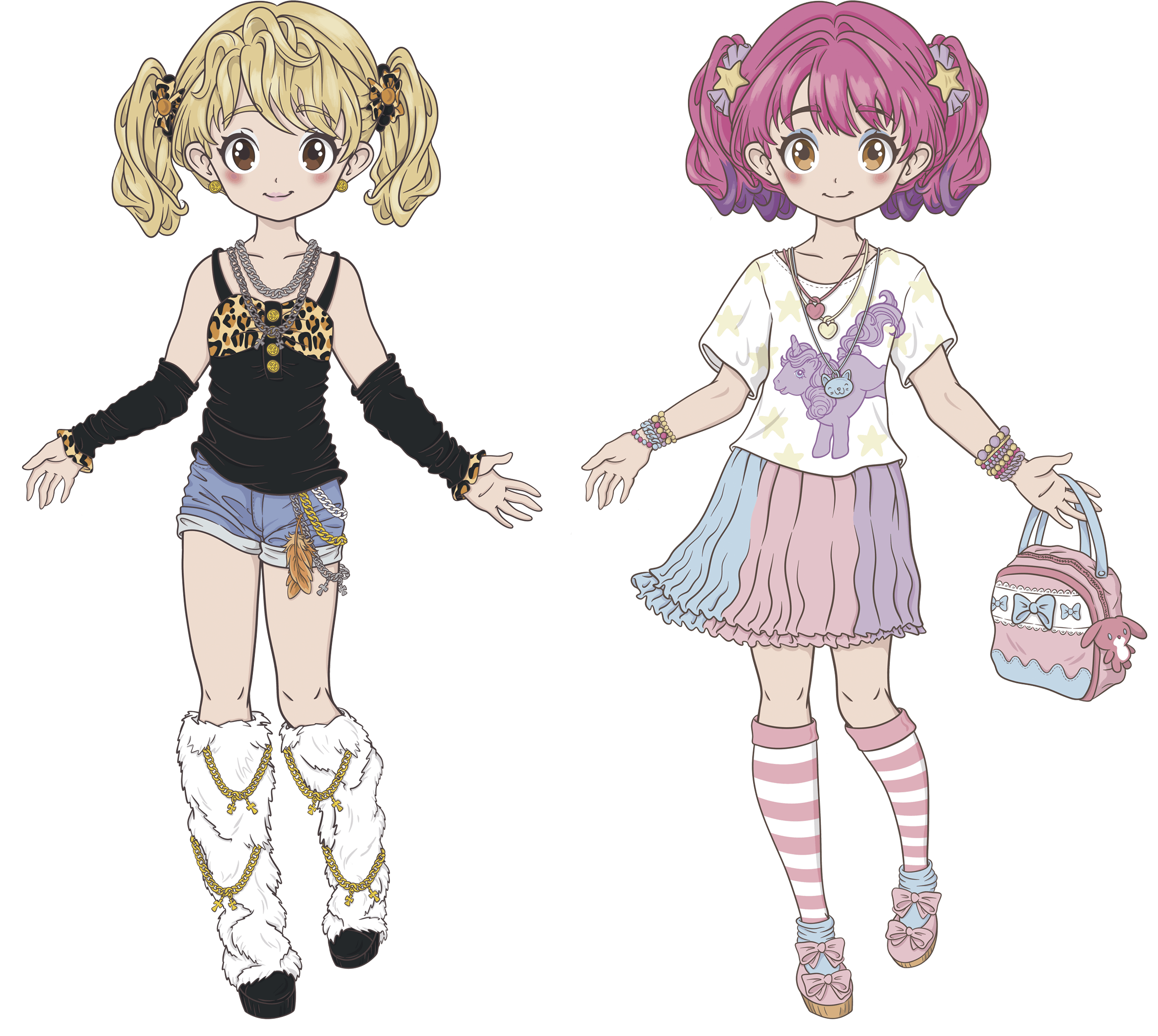 Japanese fashion dolls set 4