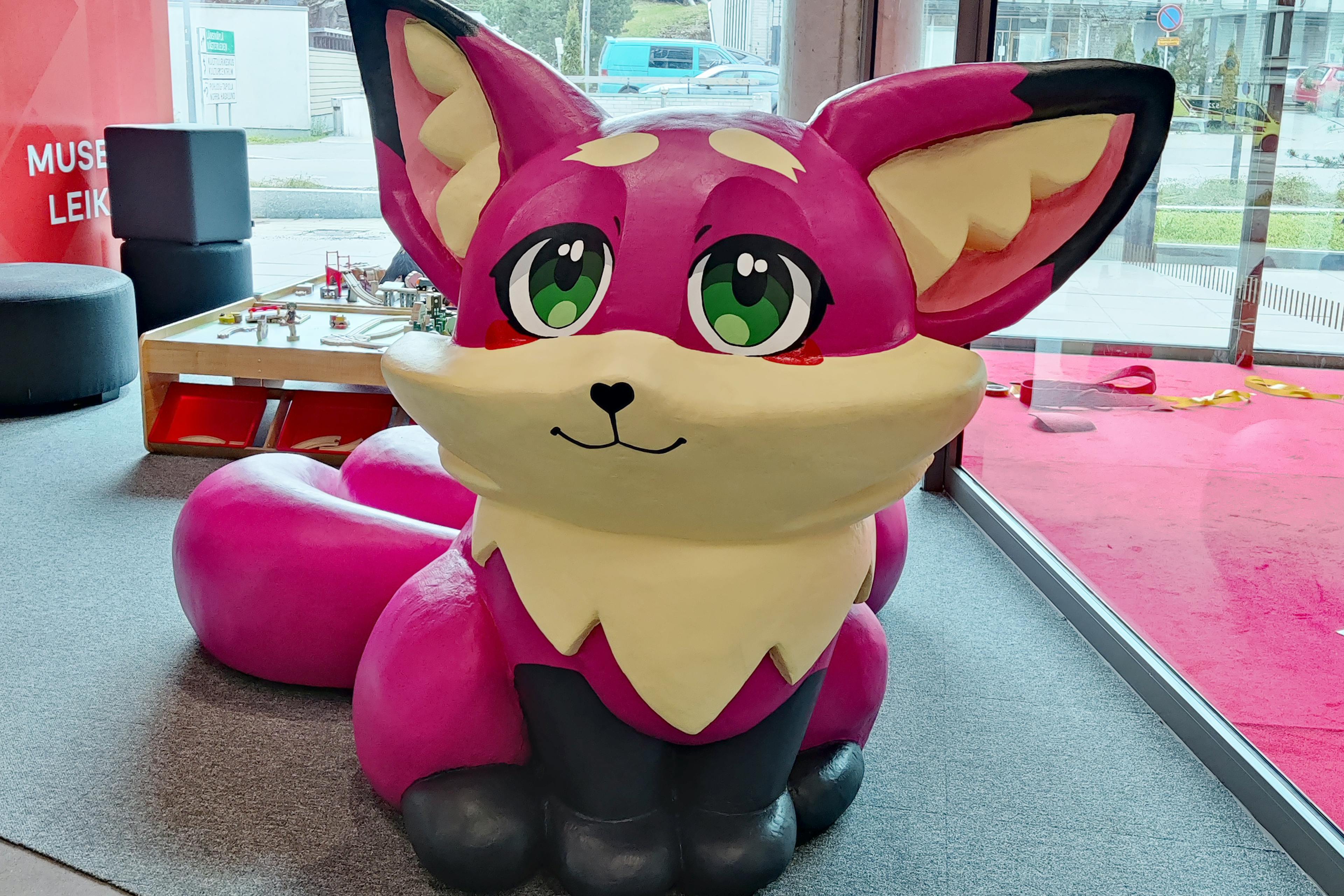 Kiko mascot sculpture