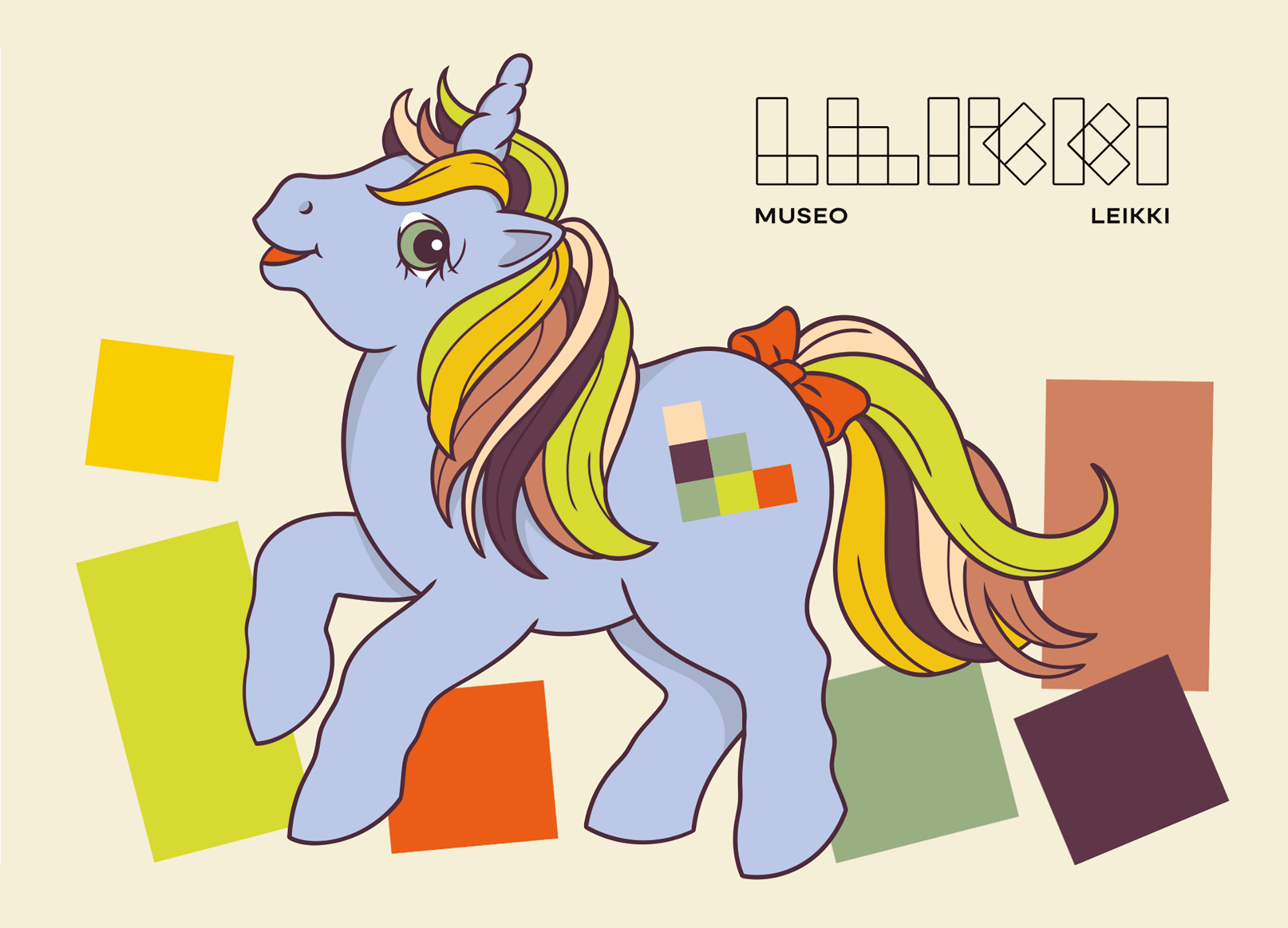 My Little Leikki with blocks