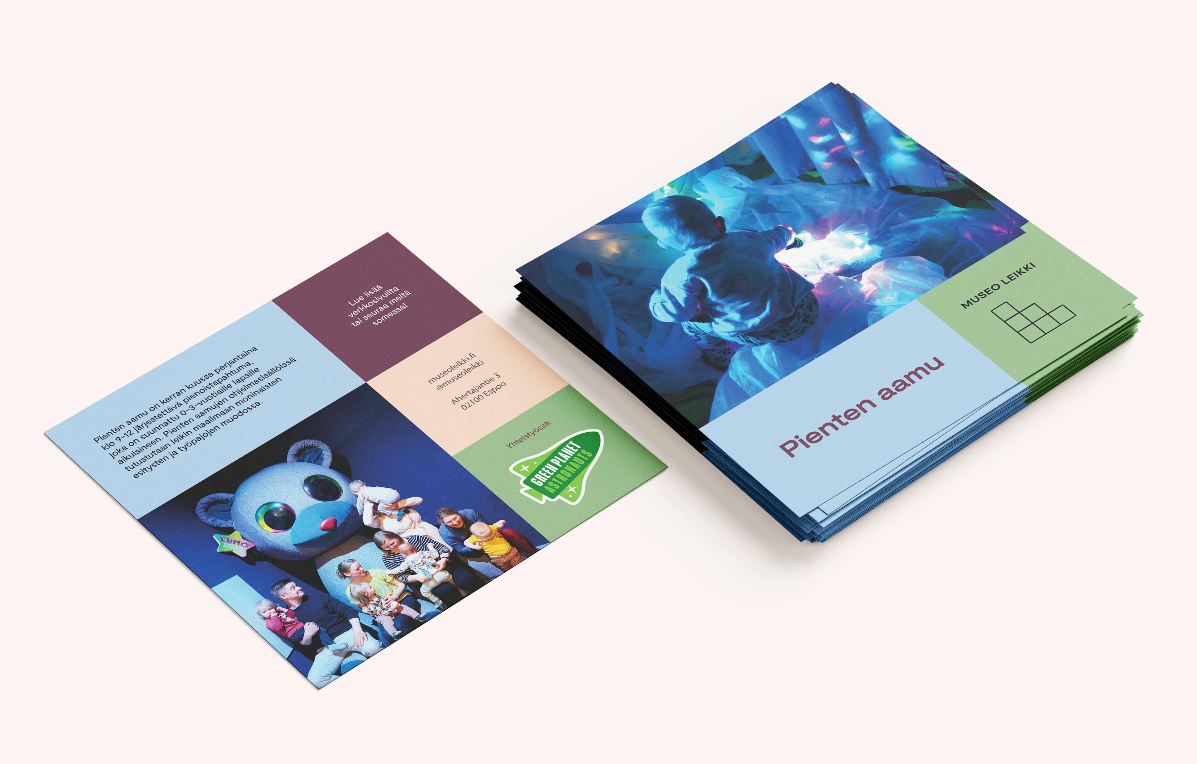 A custom flyer to Museo Leikki