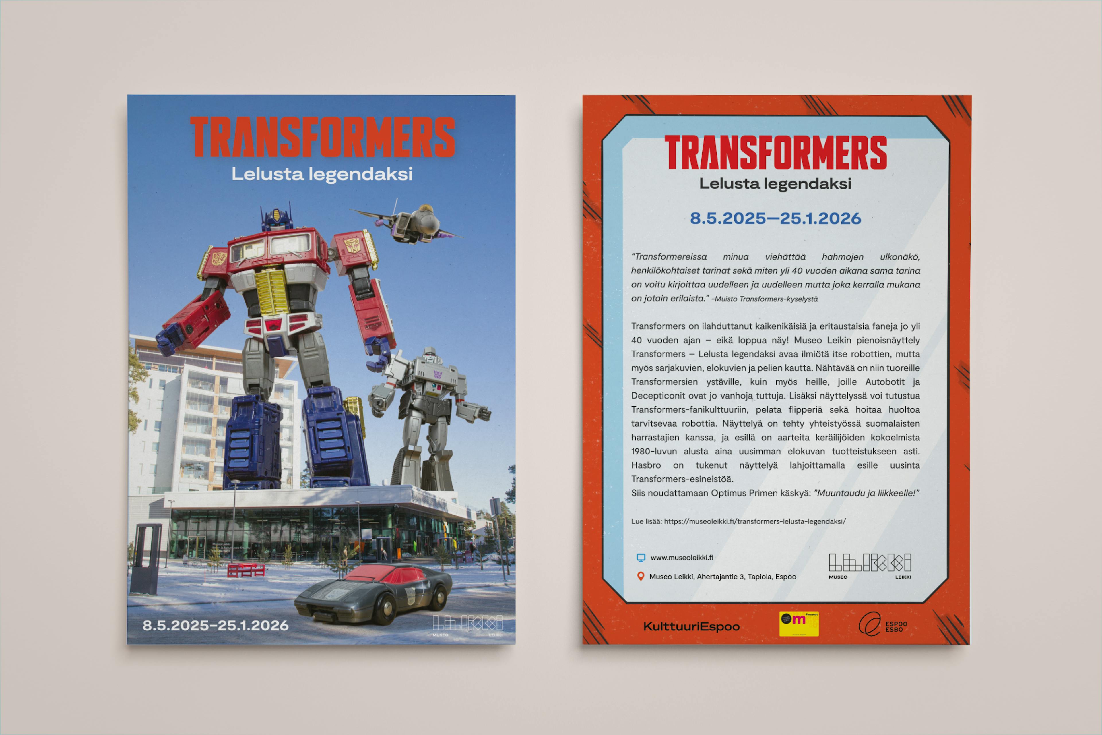 Transformers Exhibition flyer