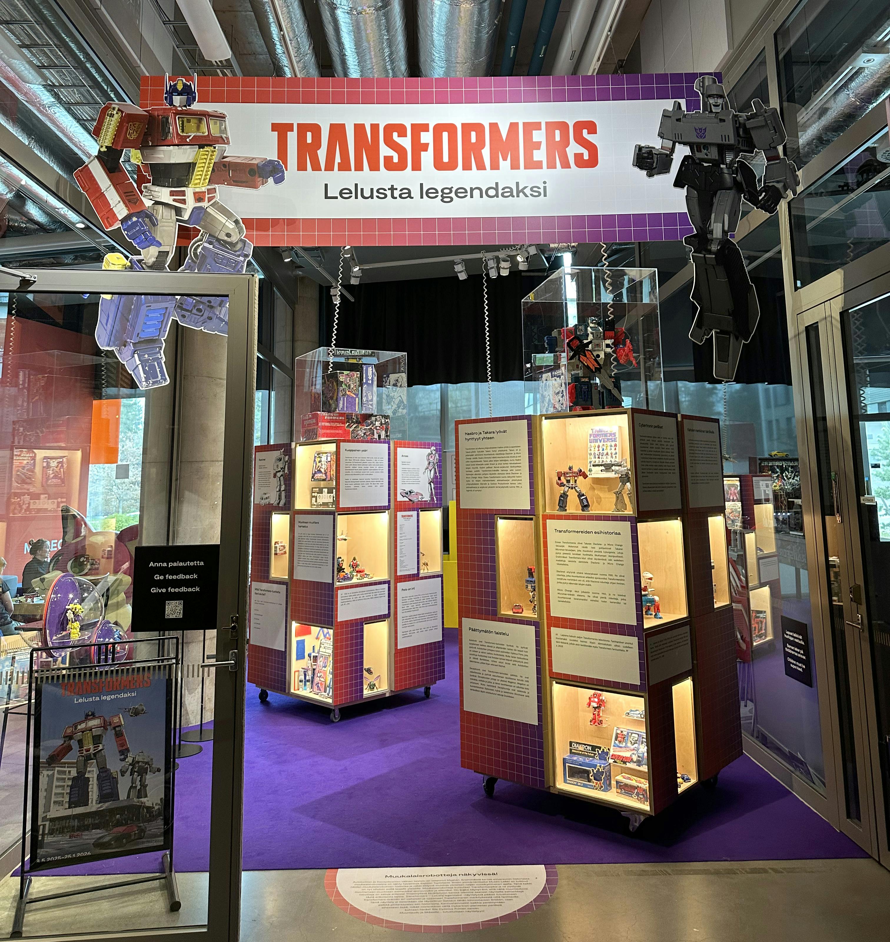 A view from the Transformers exhibition