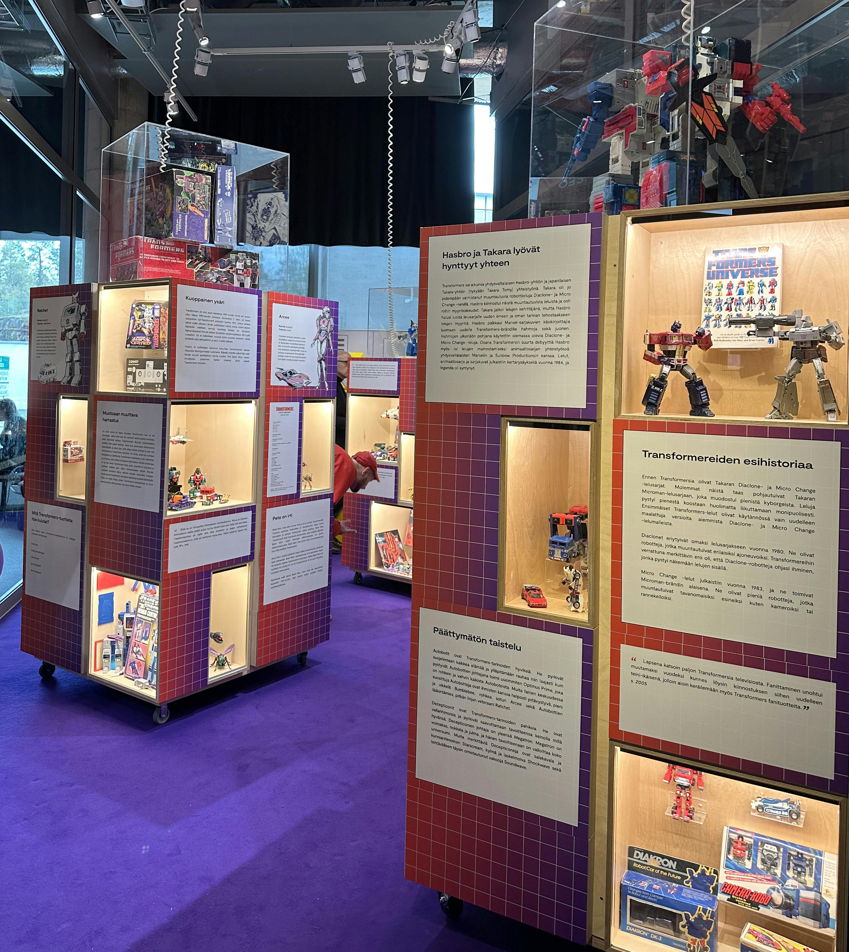 A view from the Transformers exhibition.