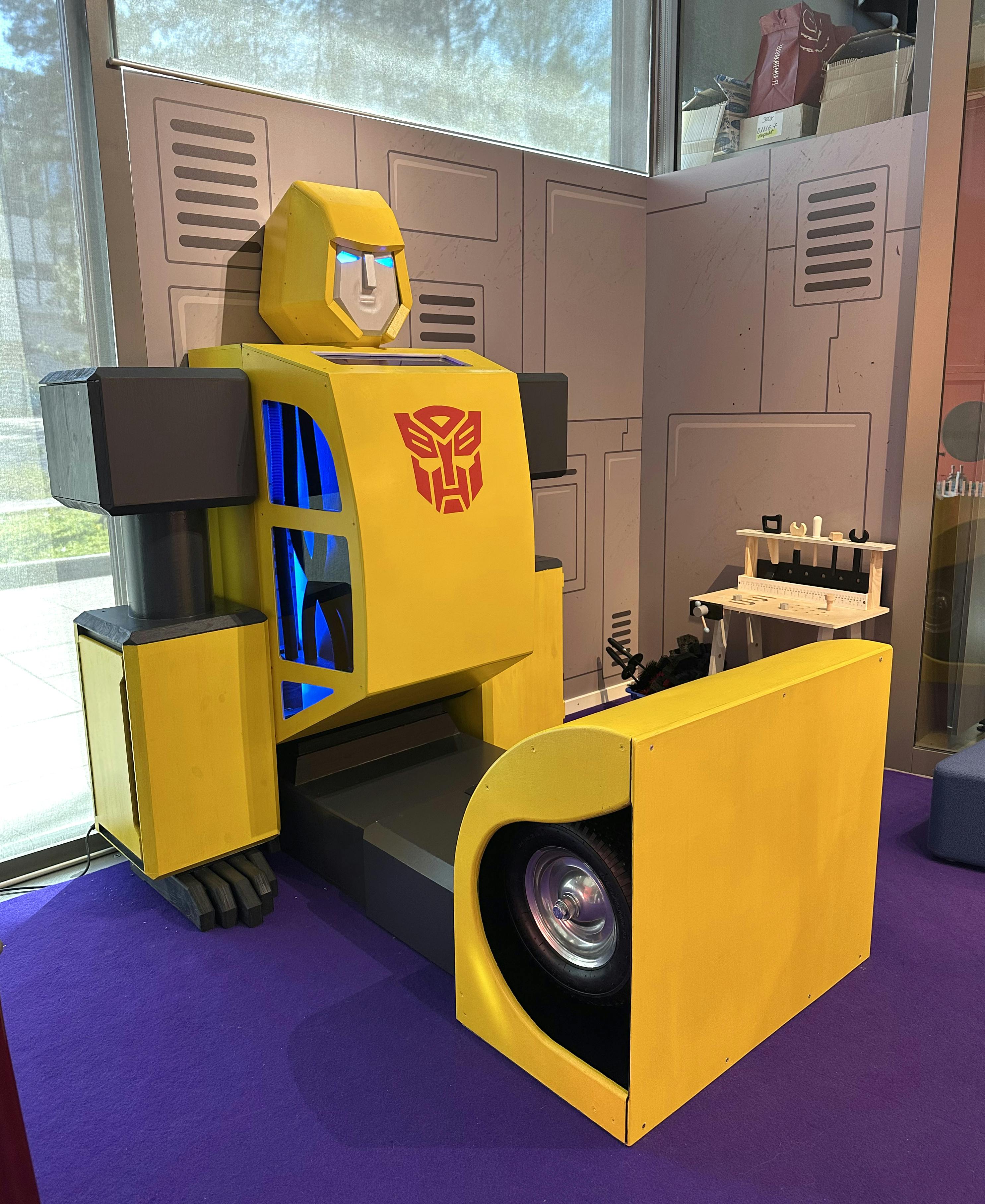 A view from the Transformers exhibition.