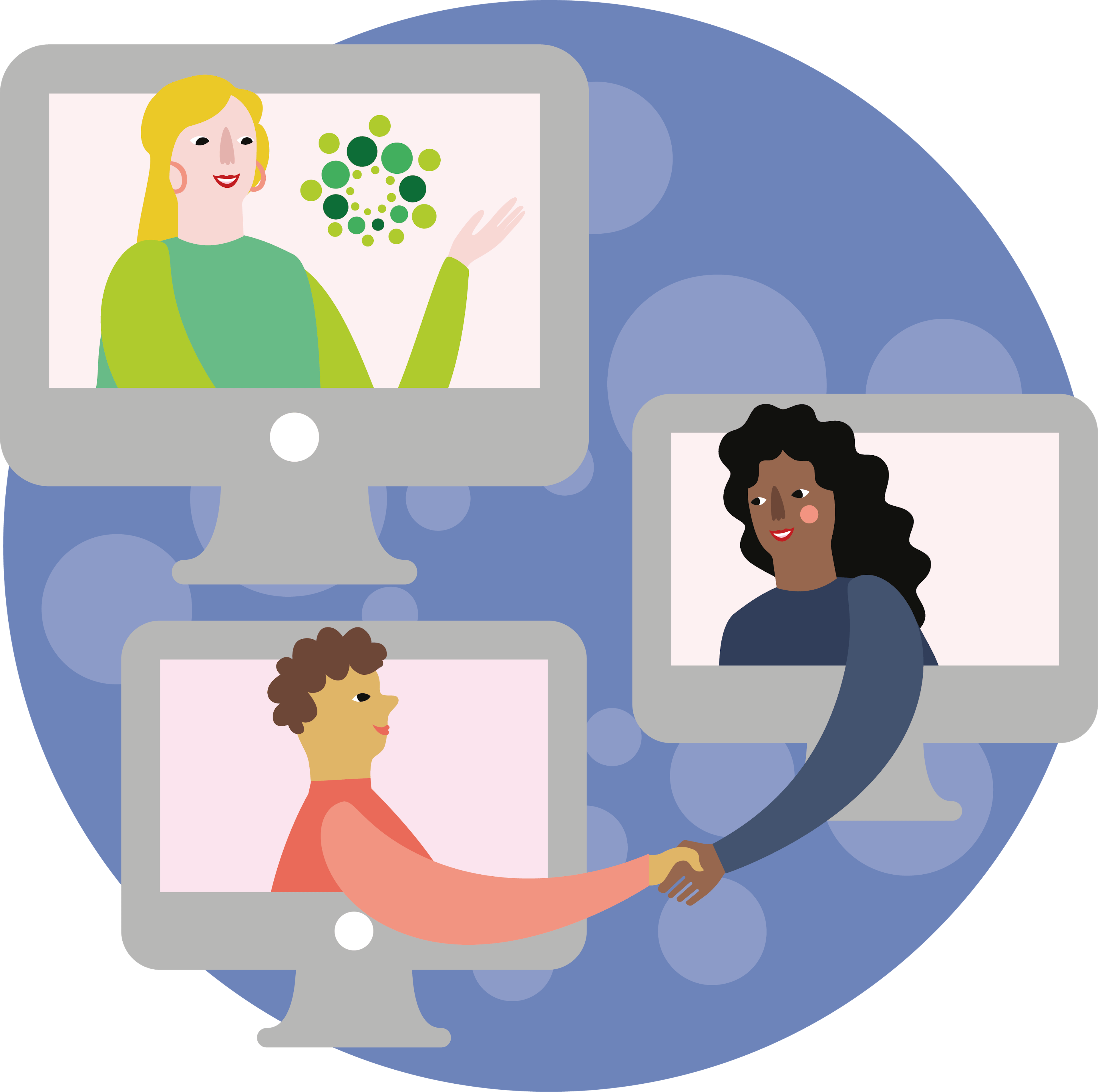 An illustration of how Yhteinen pöytä co-operates