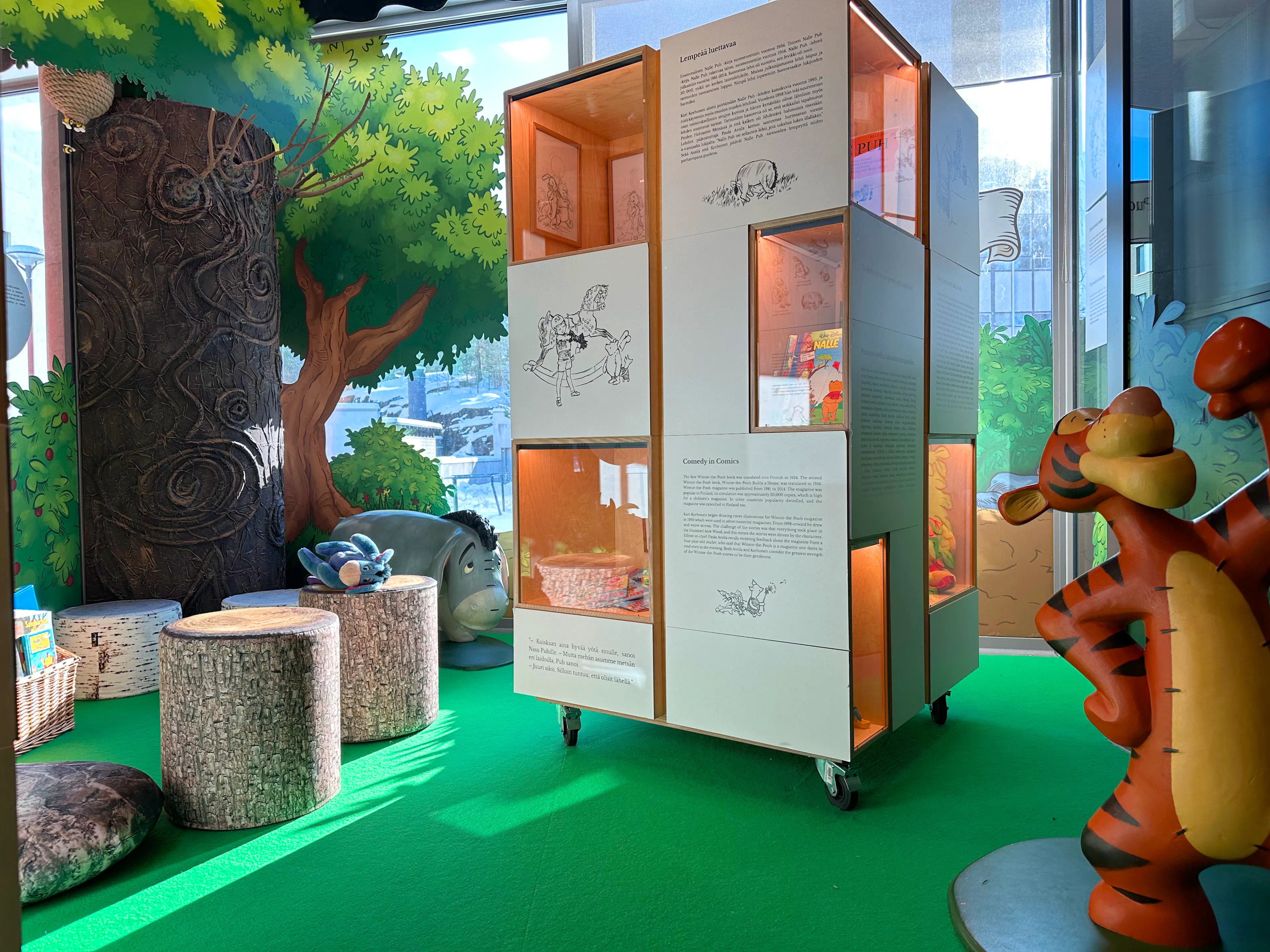 Inside the “Half Acre of History – The Legacy of Winnie the Pooh” exhibiton