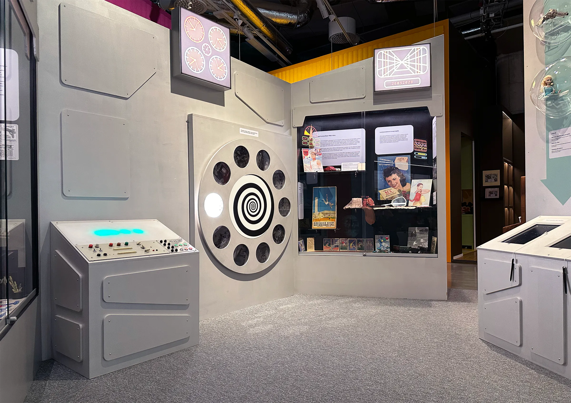 An inside view of the Time Travel Odyssey 1950 – Childhood and Youth Before, Now and in the Future -exhibition