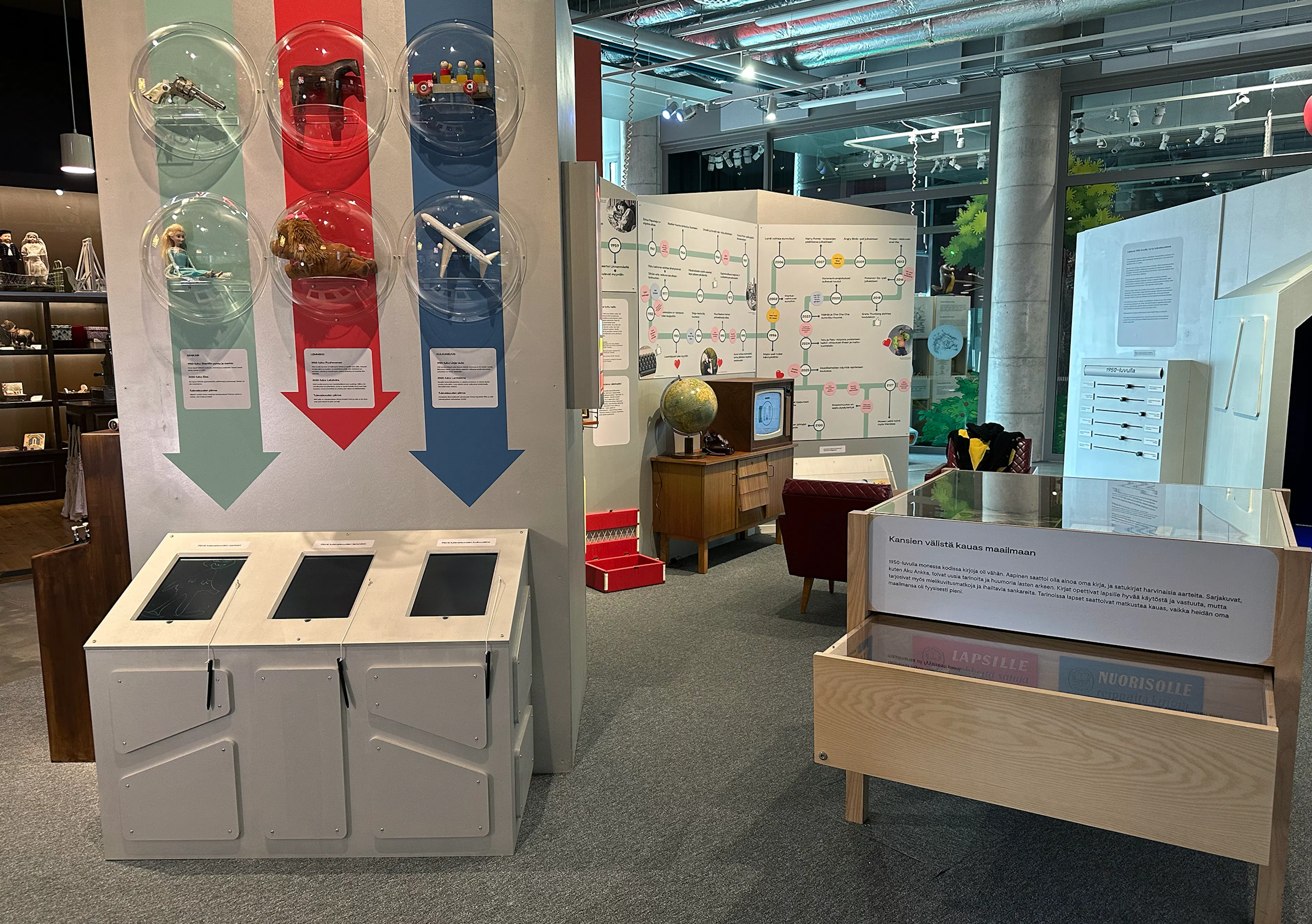 An inside view of the Time Travel Odyssey 1950 – Childhood and Youth Before, Now and in the Future -exhibition