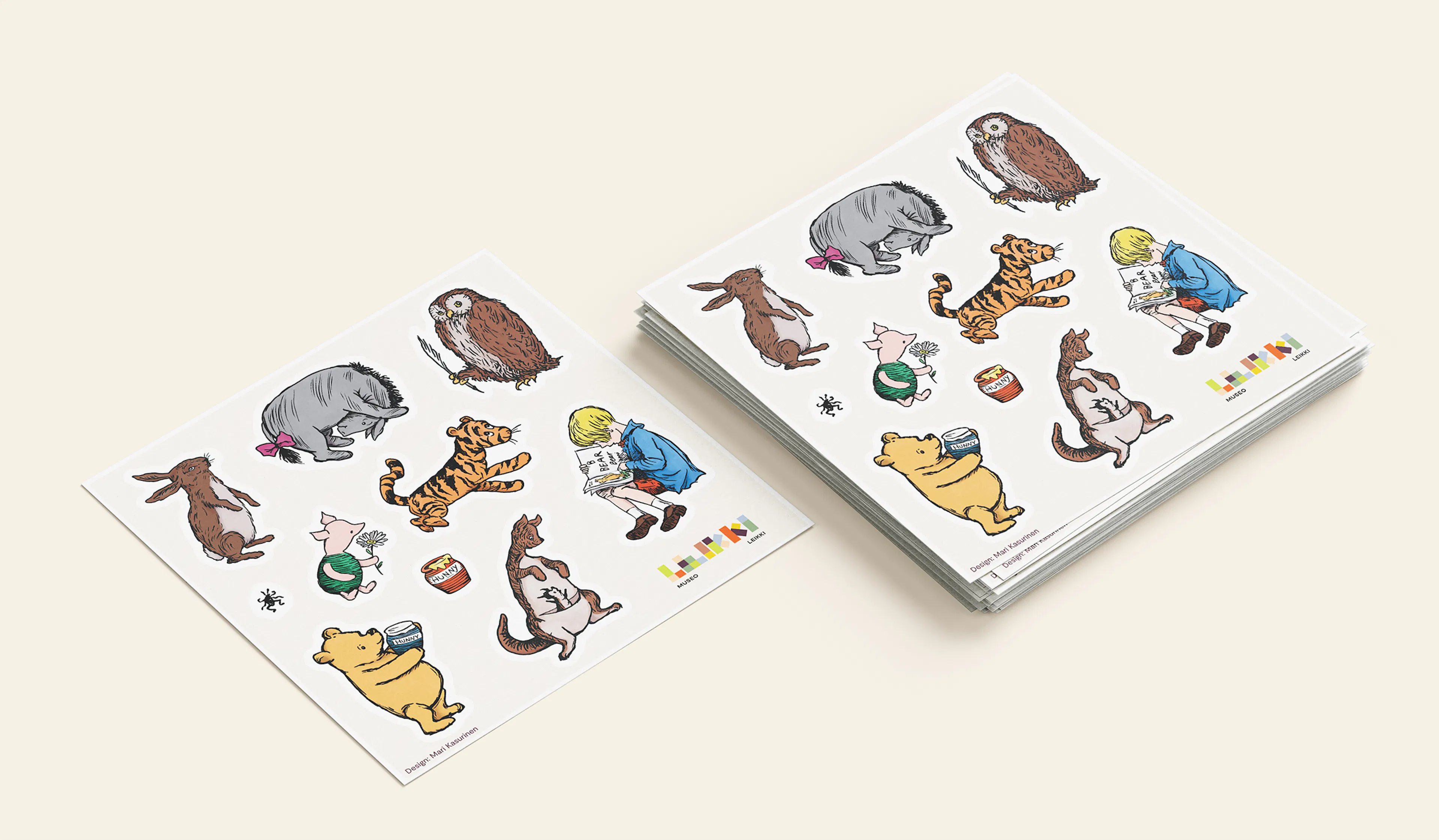 Winnie the Pooh themed stickers