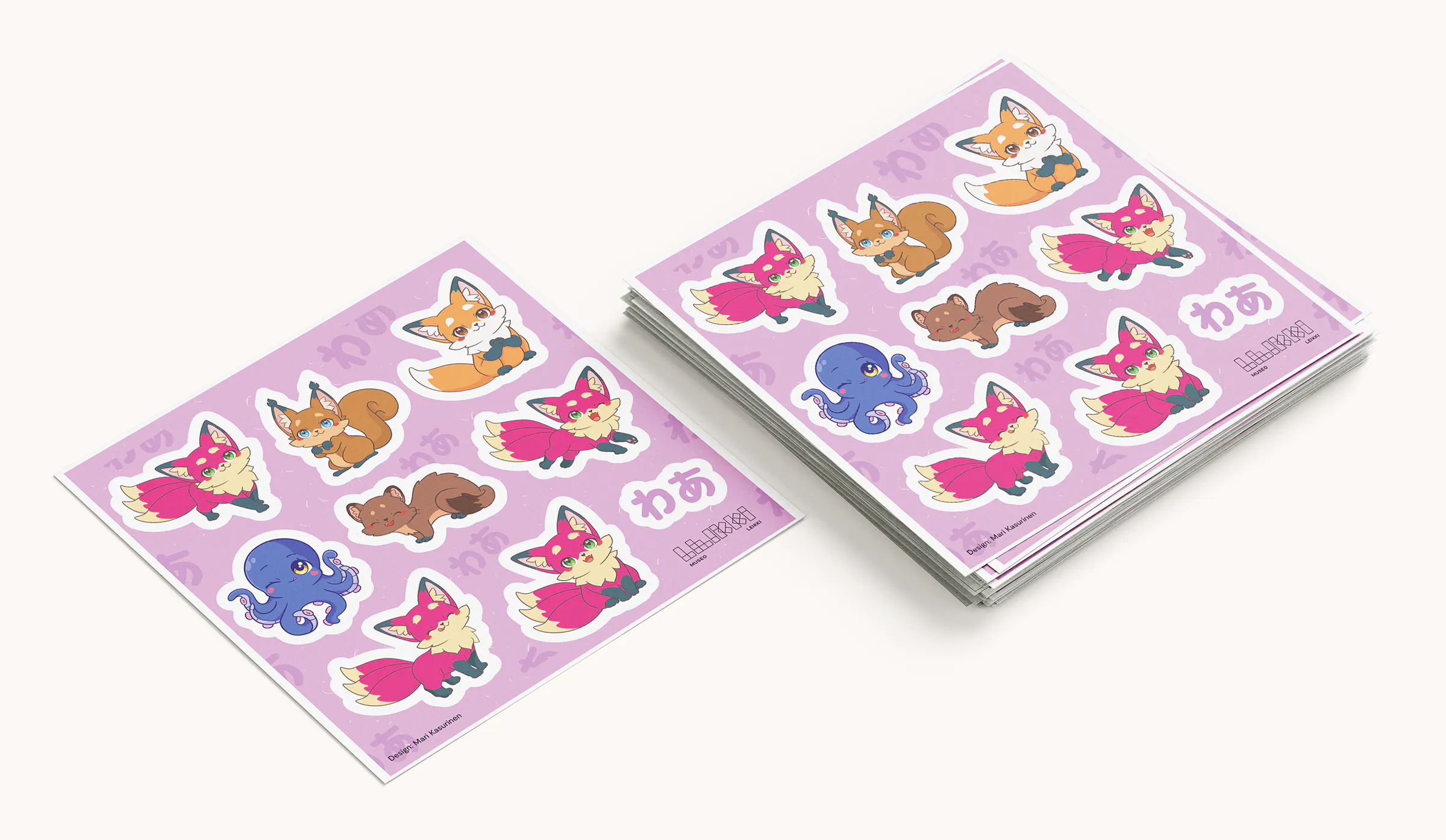 Kiko sticker sheets