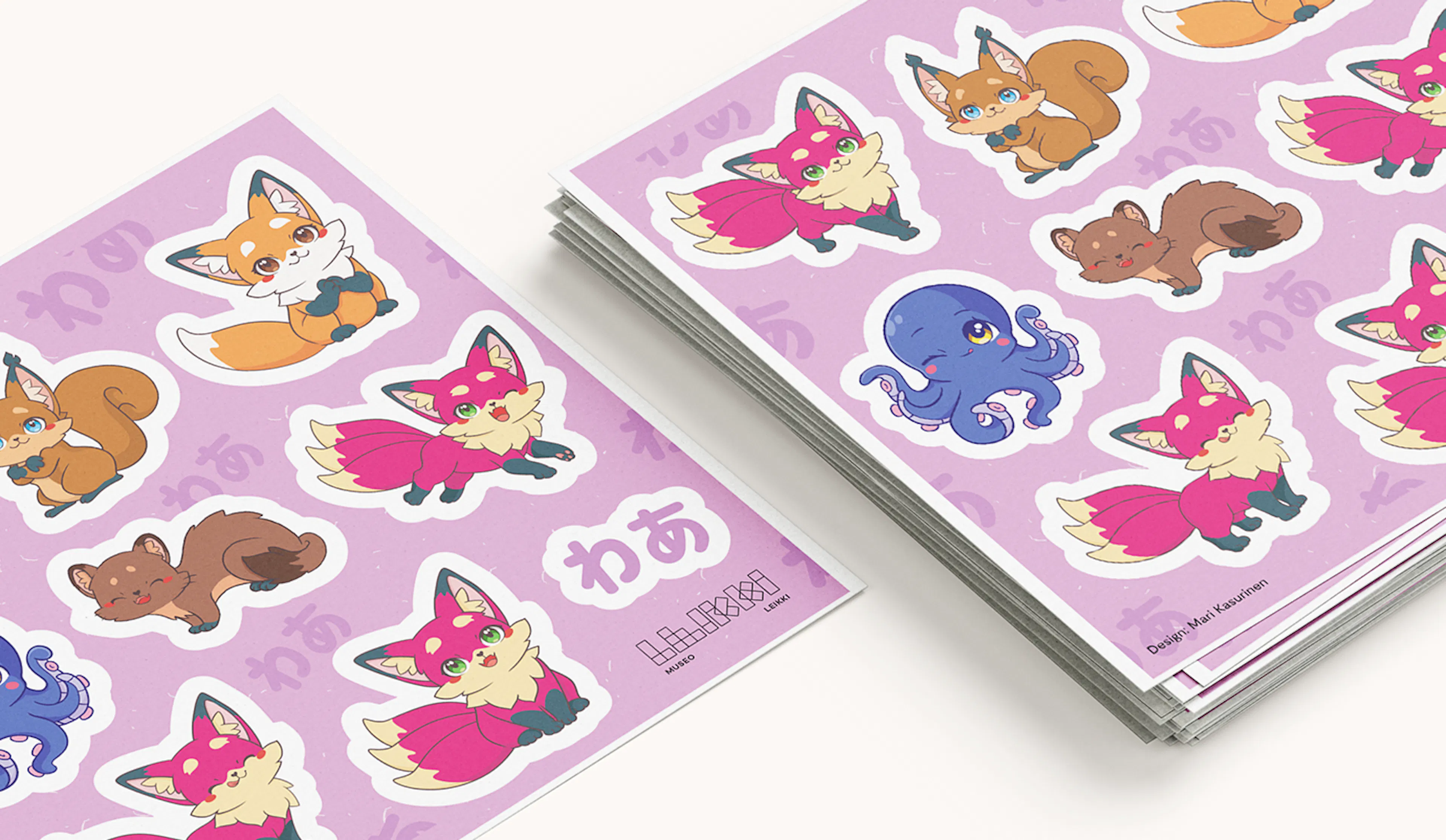 Kiko sticker sheets