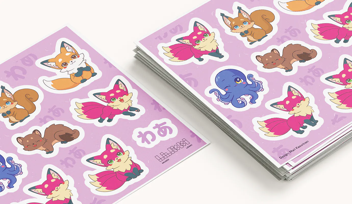 Kiko sticker sheets