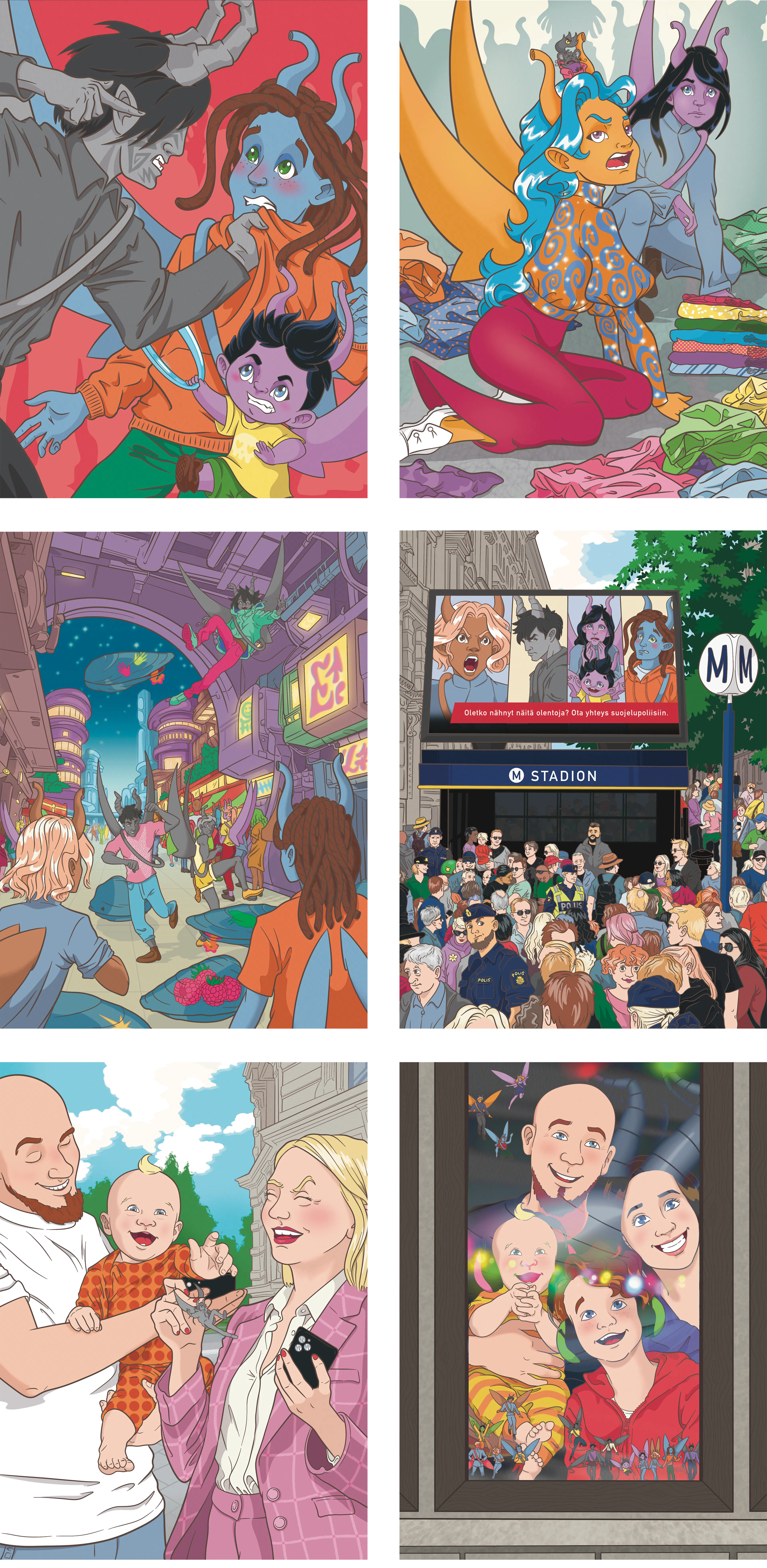 Kaikujat 3 book illustrations