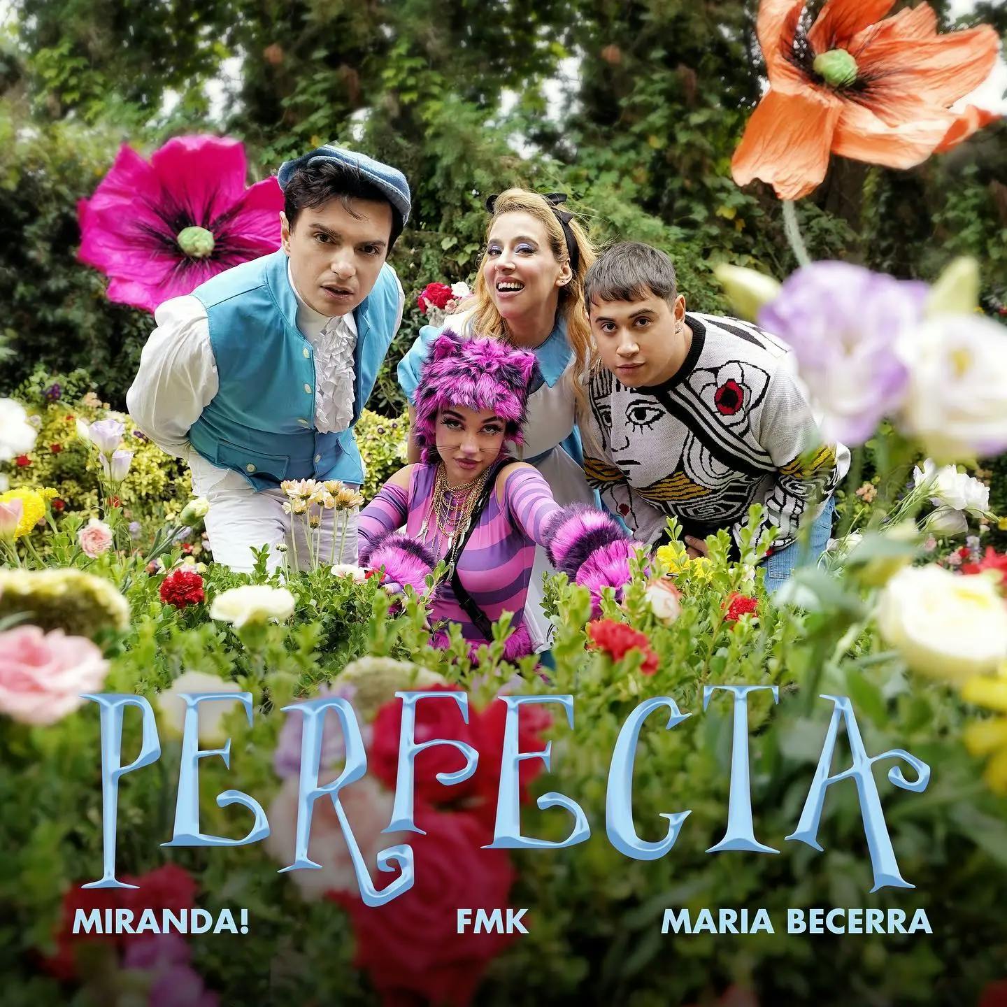 Portada de la canción Perfecta | Miranda! ft. Maria Becerra, FMK