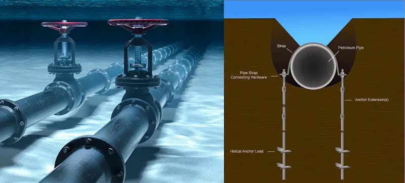Oil and Gas subsea structures & outfall pipes