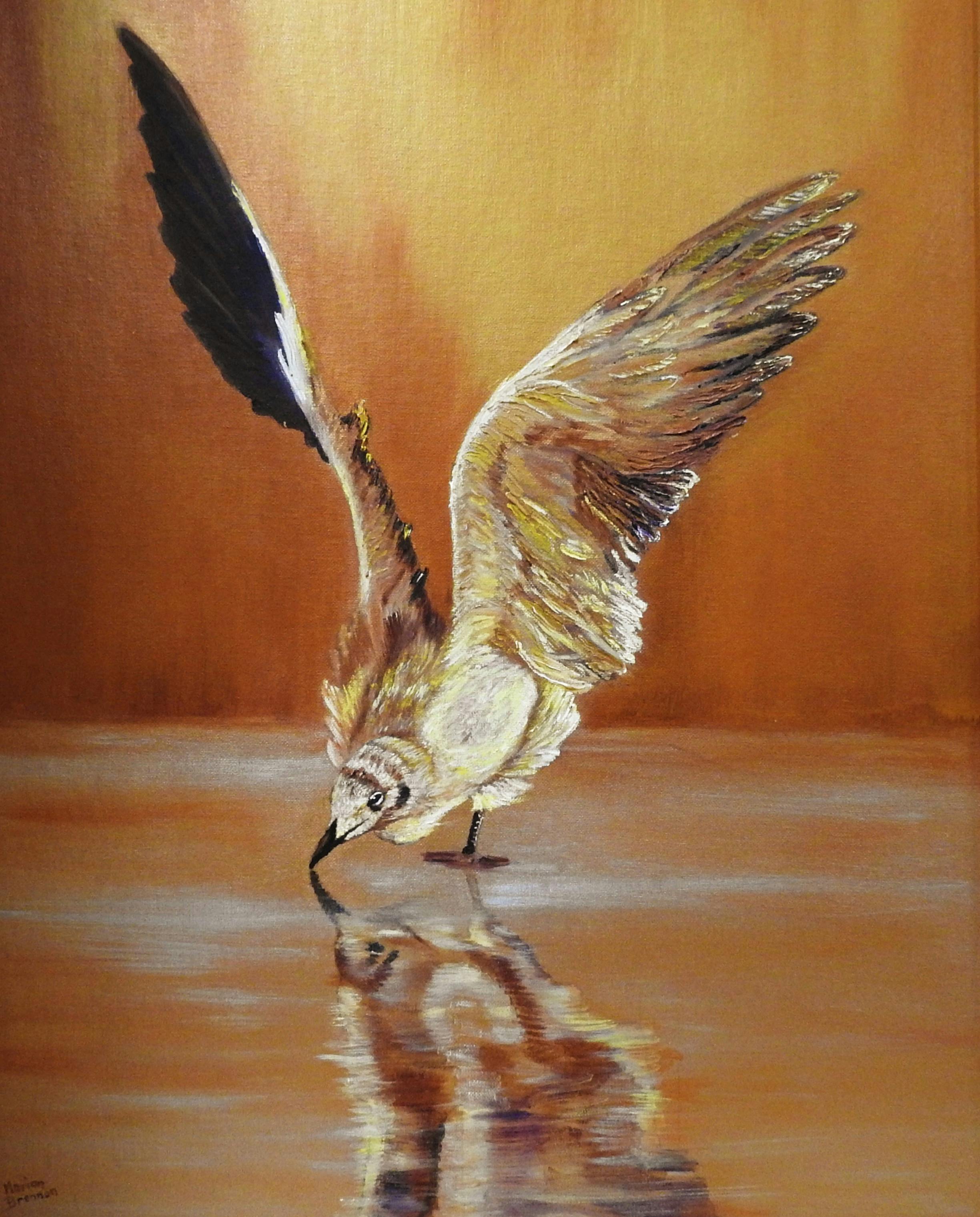 Morning Sip Oil Painting