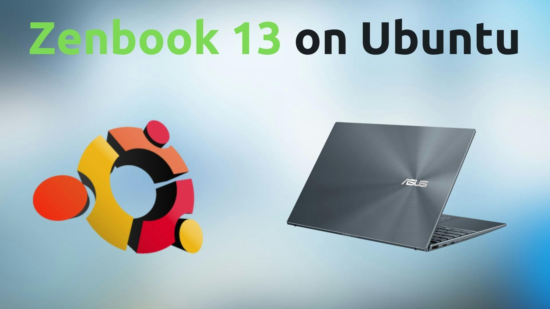 zenbook 13 and ubuntu logo