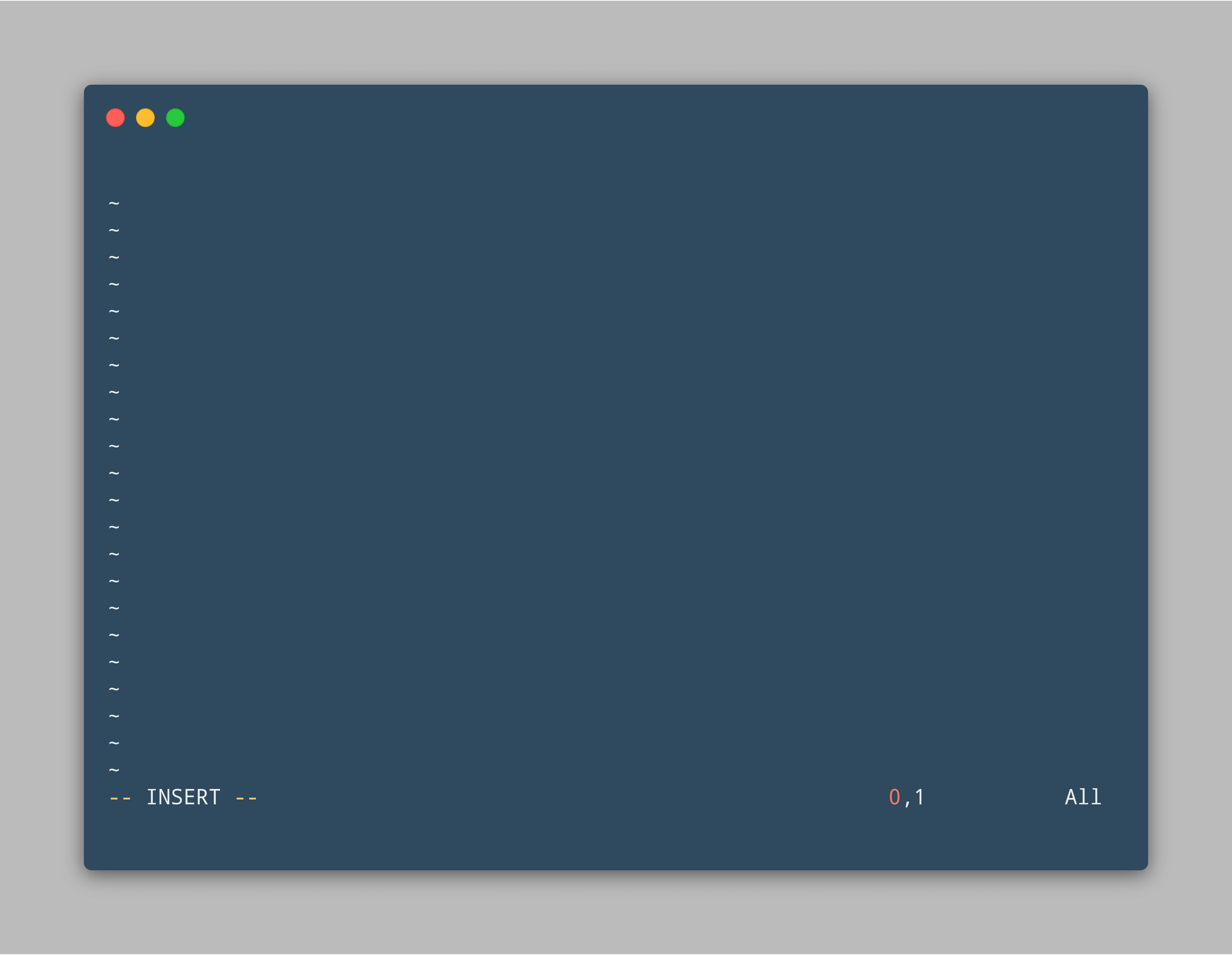 vim insert mode