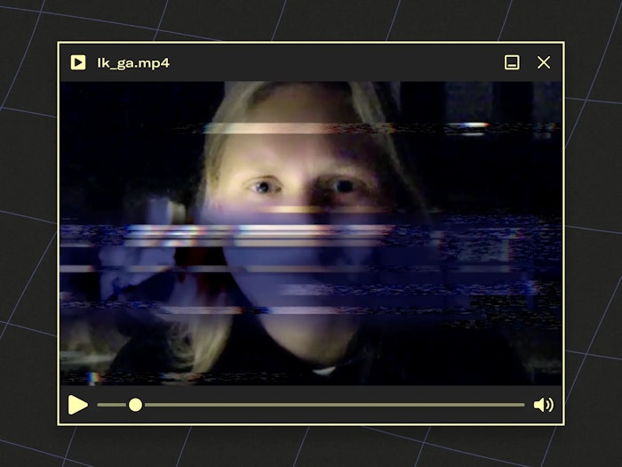 Thumbnail showing a video of a girl speaking in the camera.