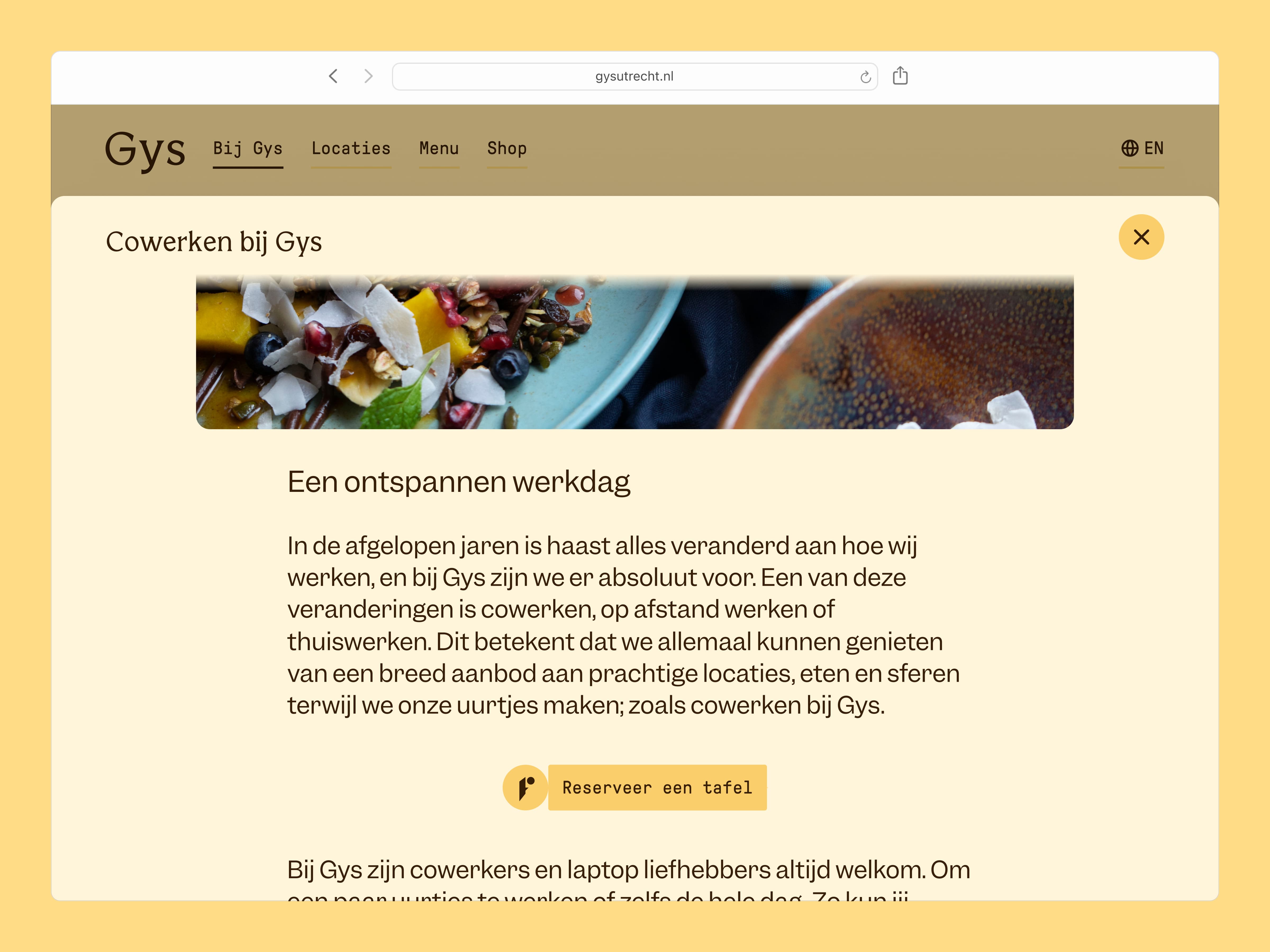 An example article on the new website. It shows a title, header image and starting paragraph.