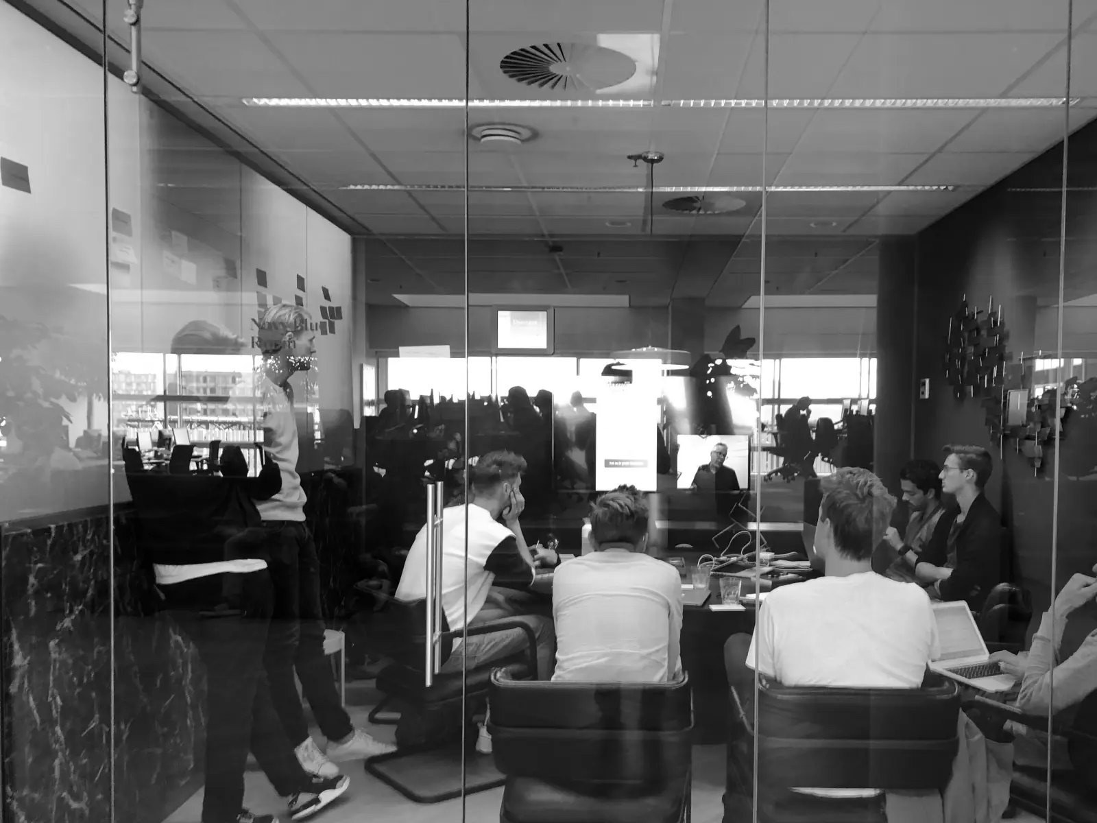 Thumbnail showing part of the sprint team during a usability test.