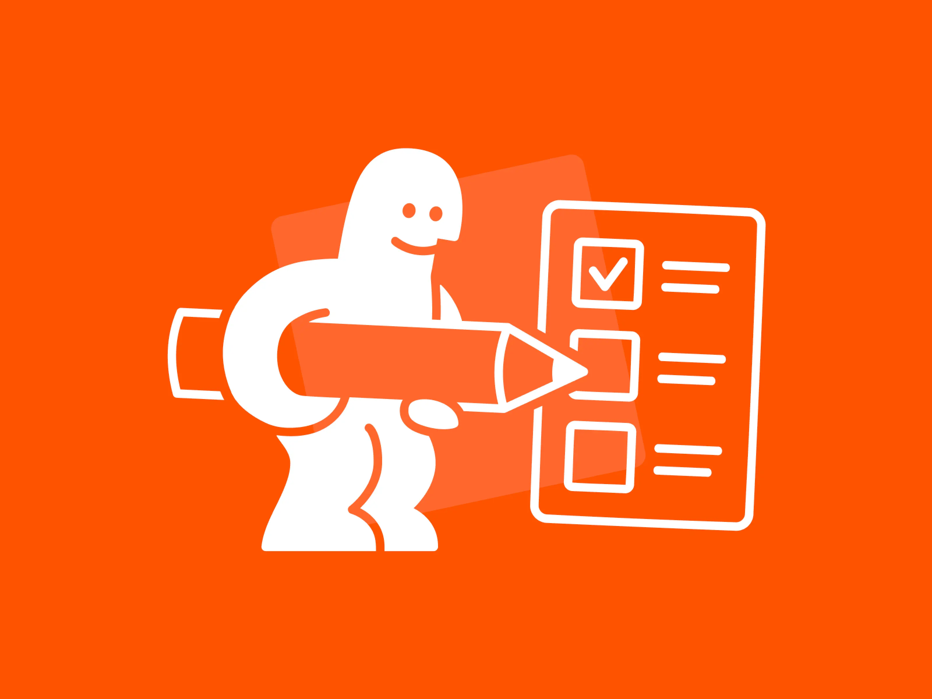 Thumbnail showing an illustrated character drawing a checkbox.