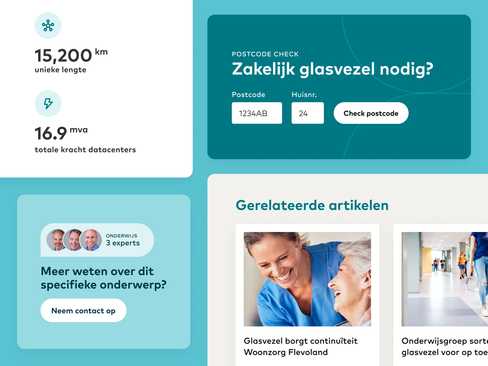 A collection of components designed for the new Eurofiber.