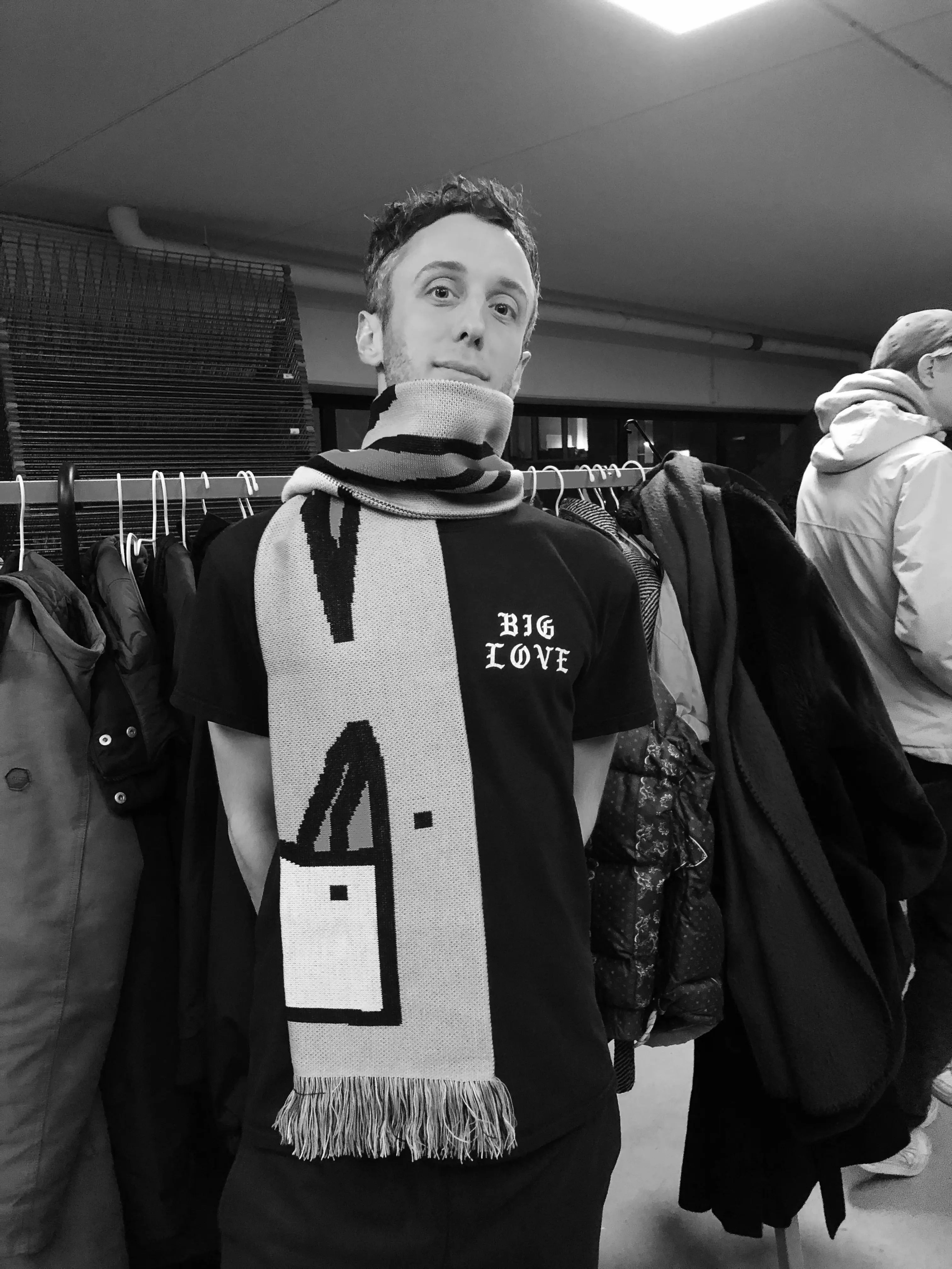 Martijn, looking straight into the camera.