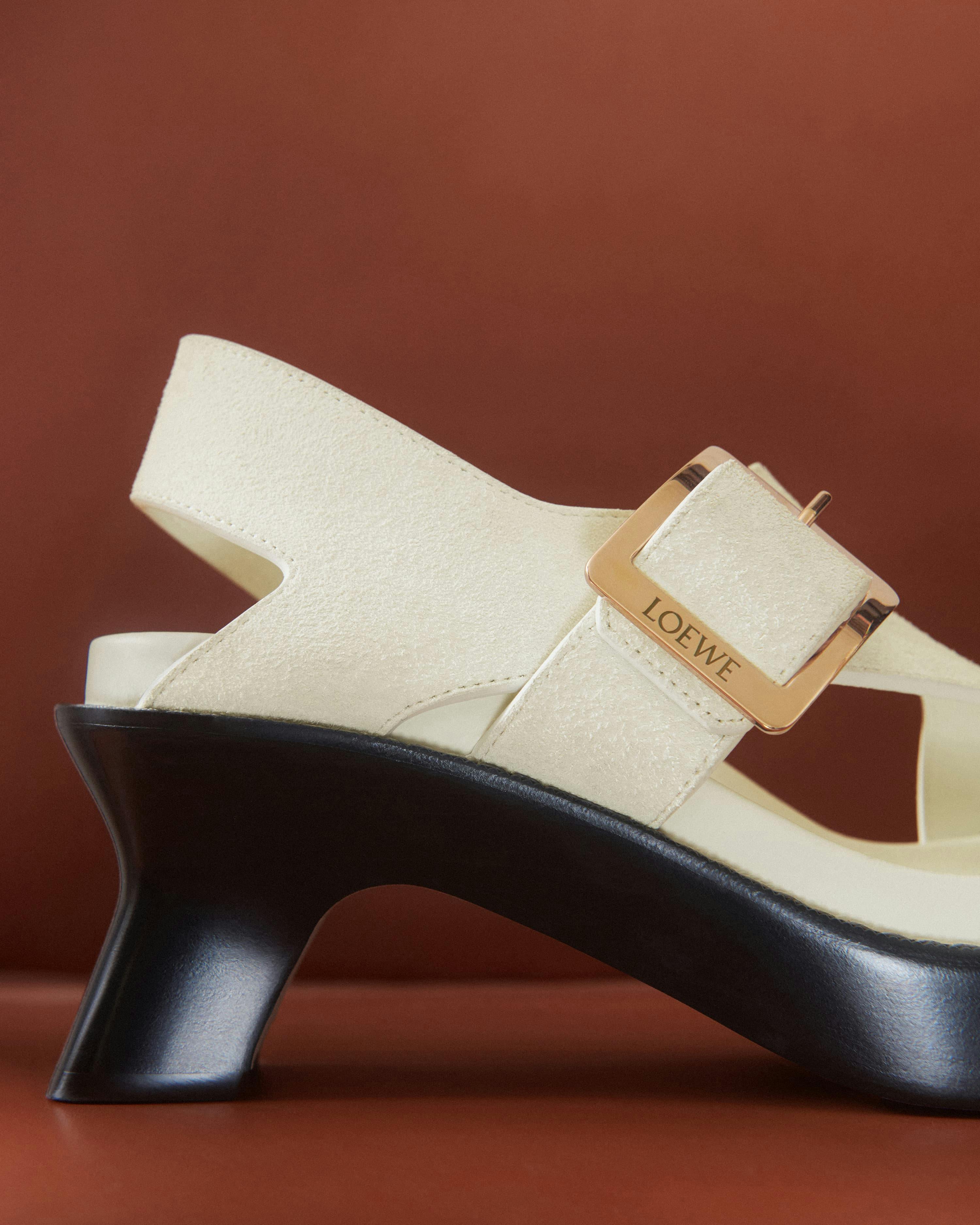 Marton Perlaki still life image of a leather Loewe shoe